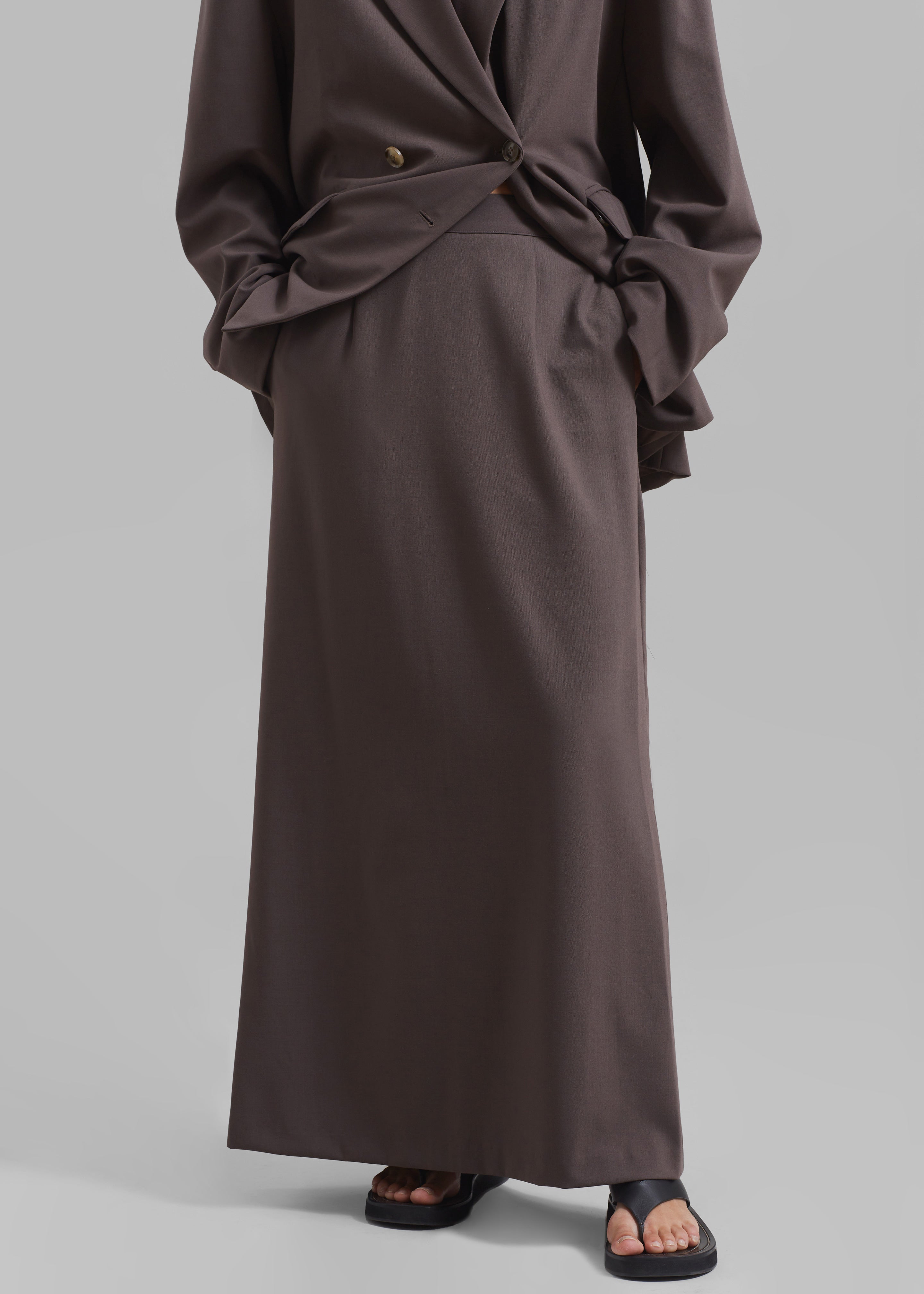Allison Long Skirt - Brown - 7