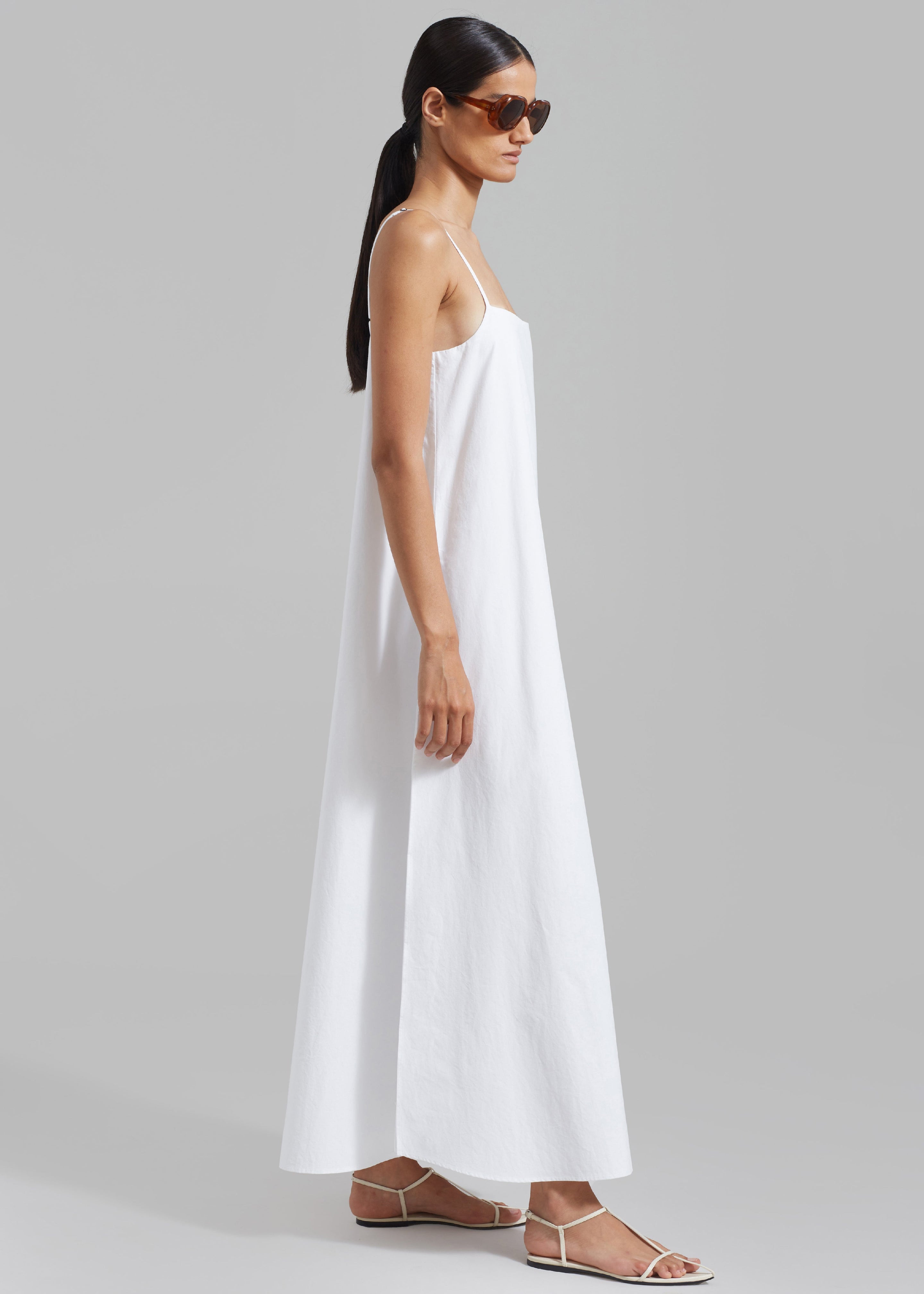 Alyssa Tank Maxi Dress - White - 5