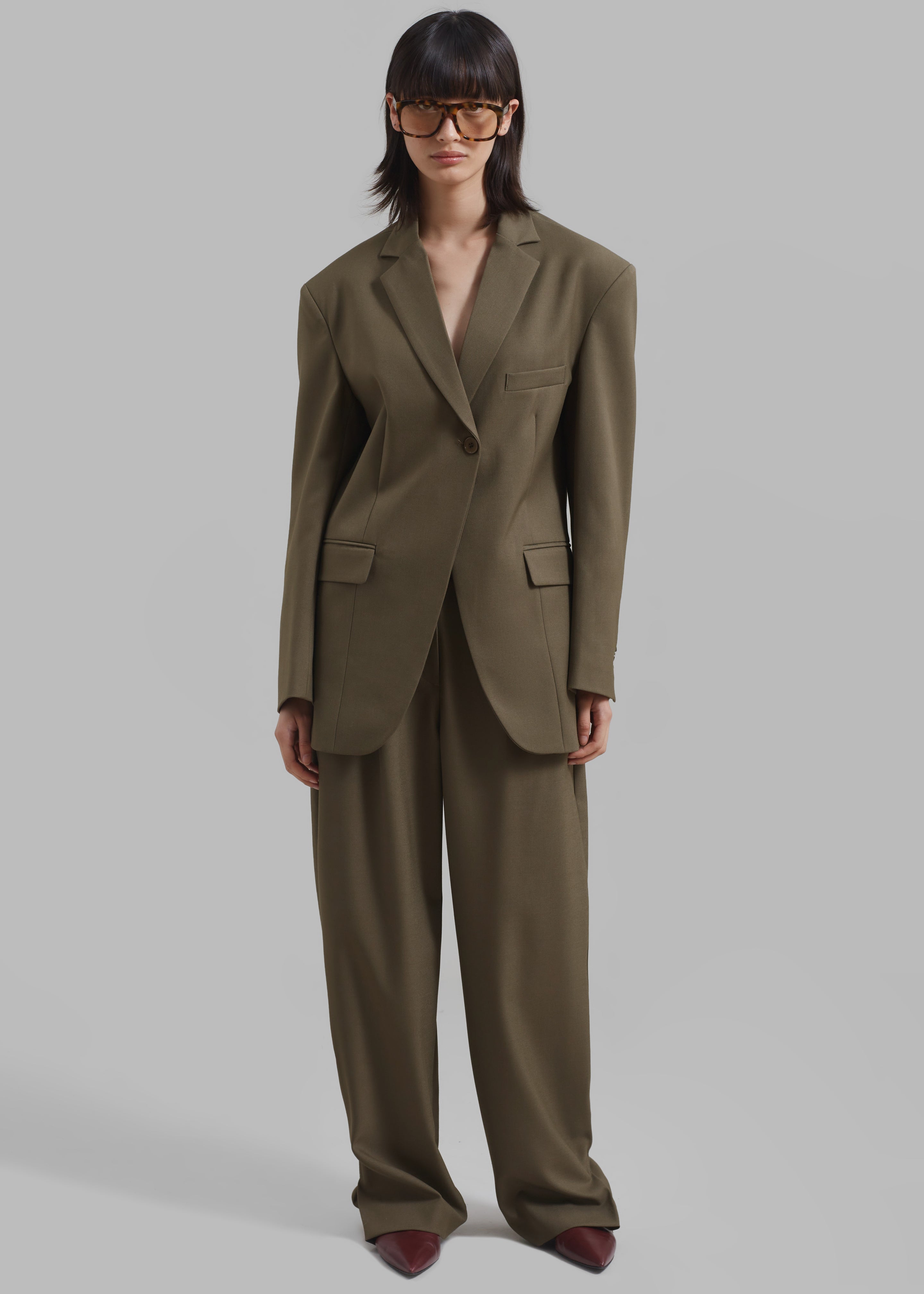 Amara Trousers - Khaki - 5