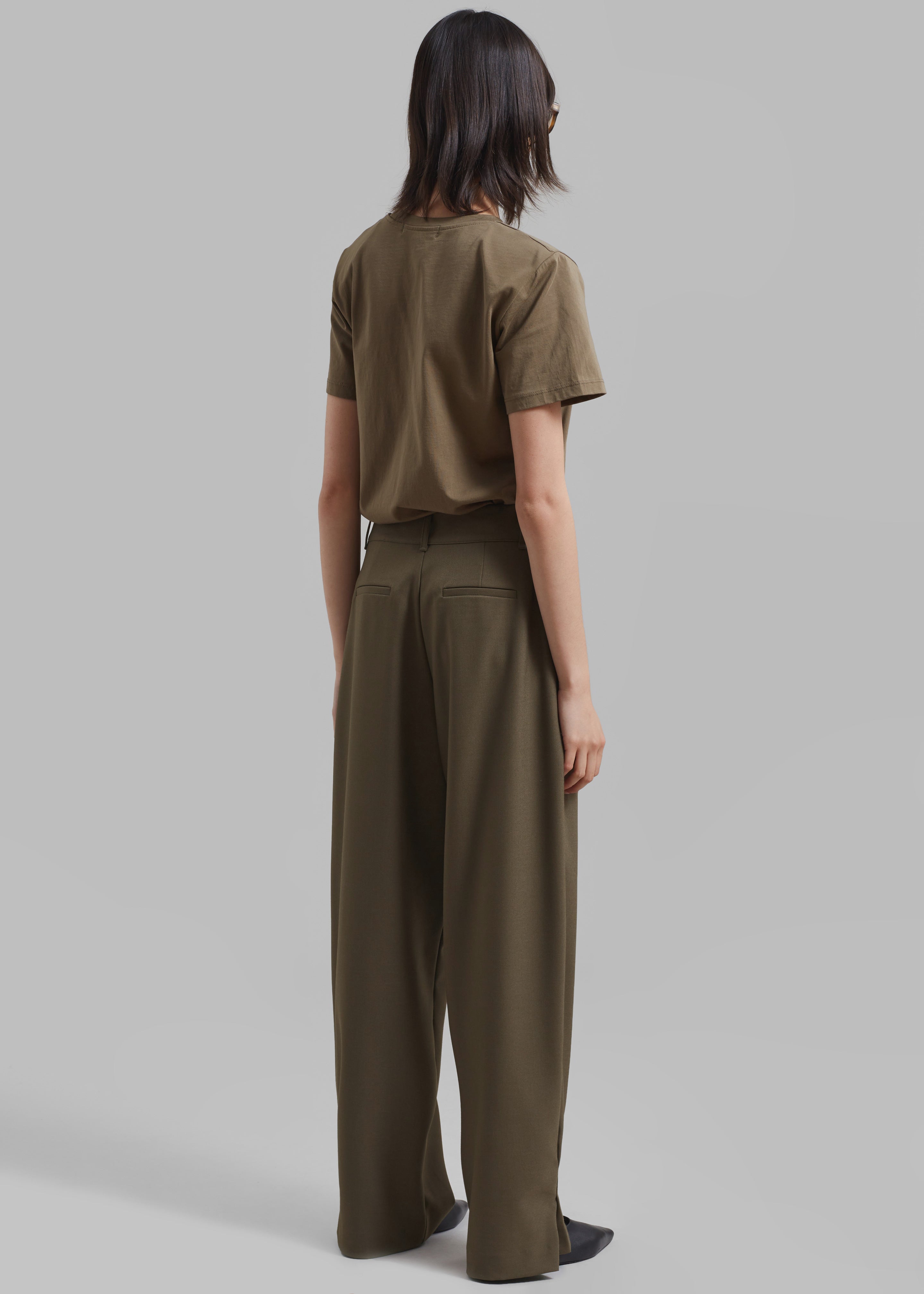 Amara Trousers - Khaki - 8