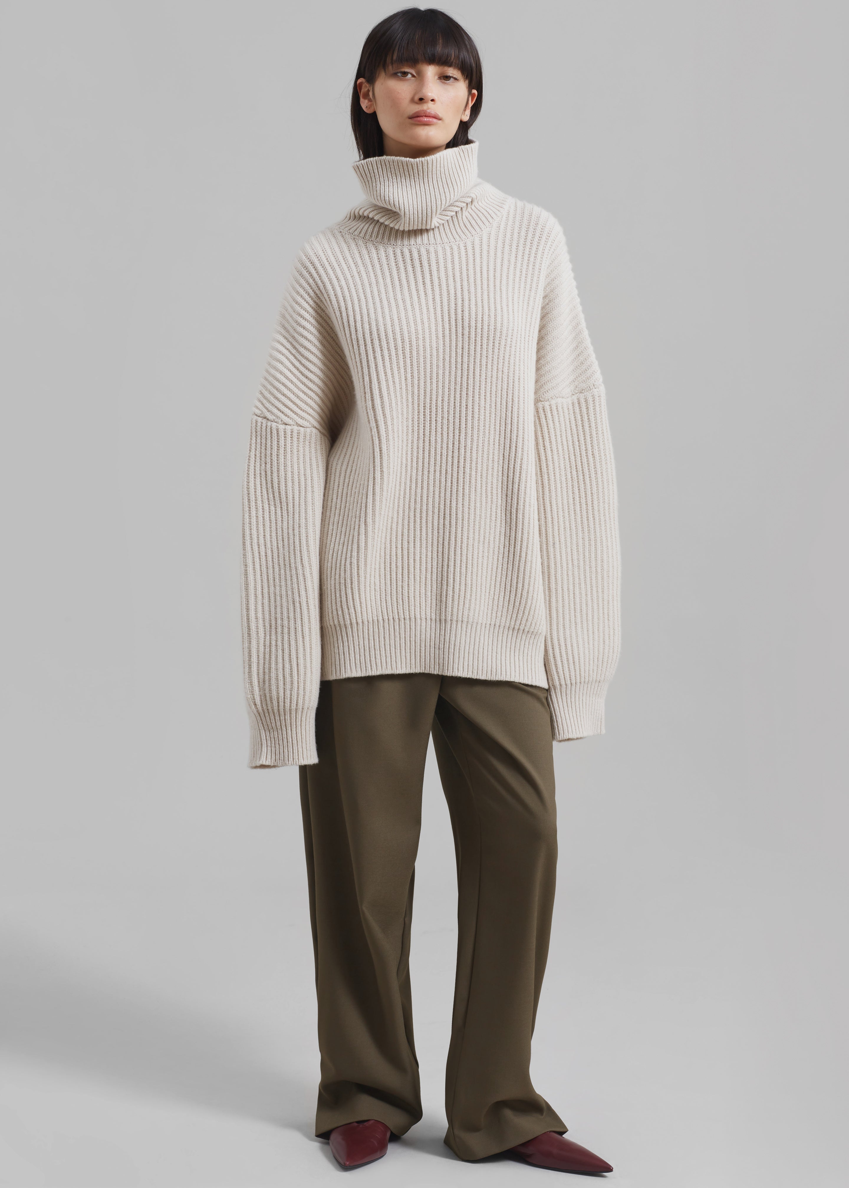 Amara Trousers - Khaki - 7