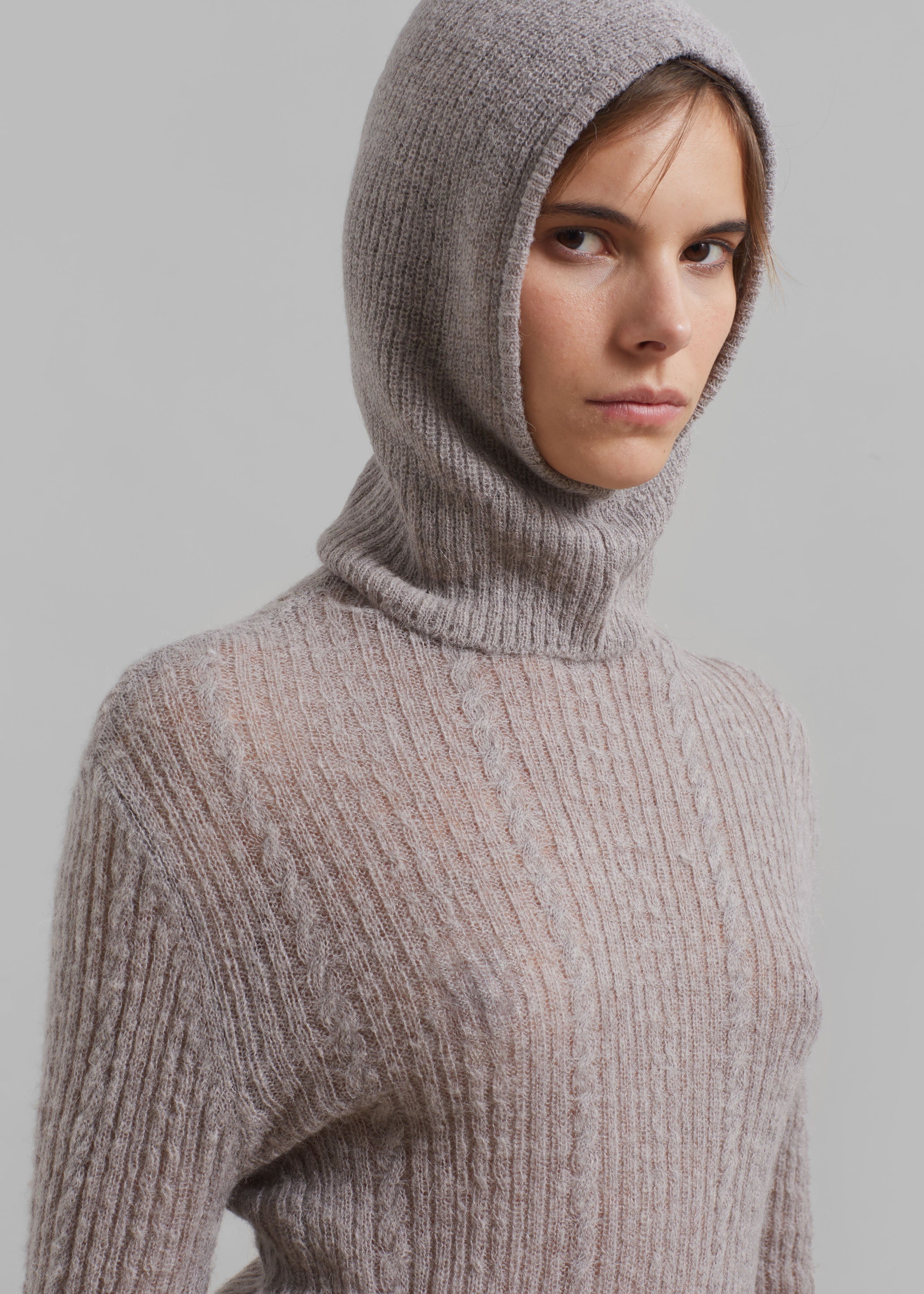 Amomento Alpaca Balaclava - Charcoal - 1