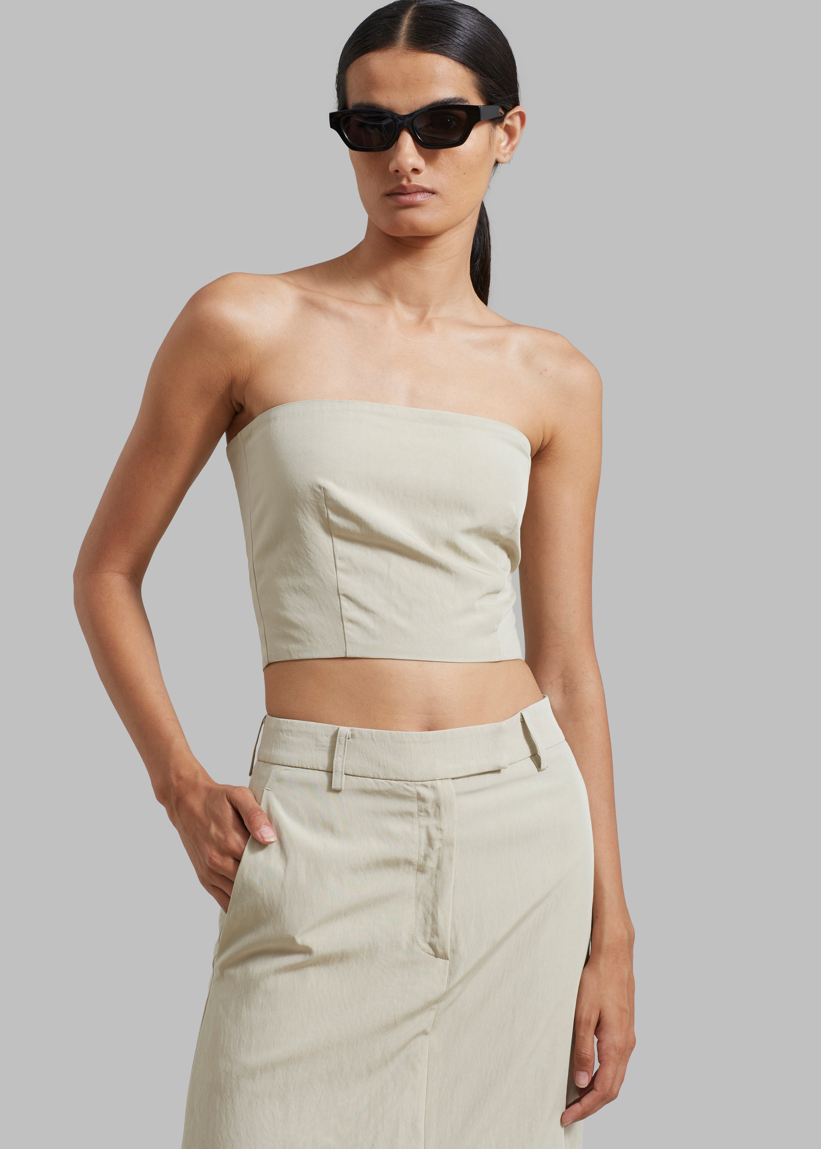 Anastasia Tube Top - Sage - 4