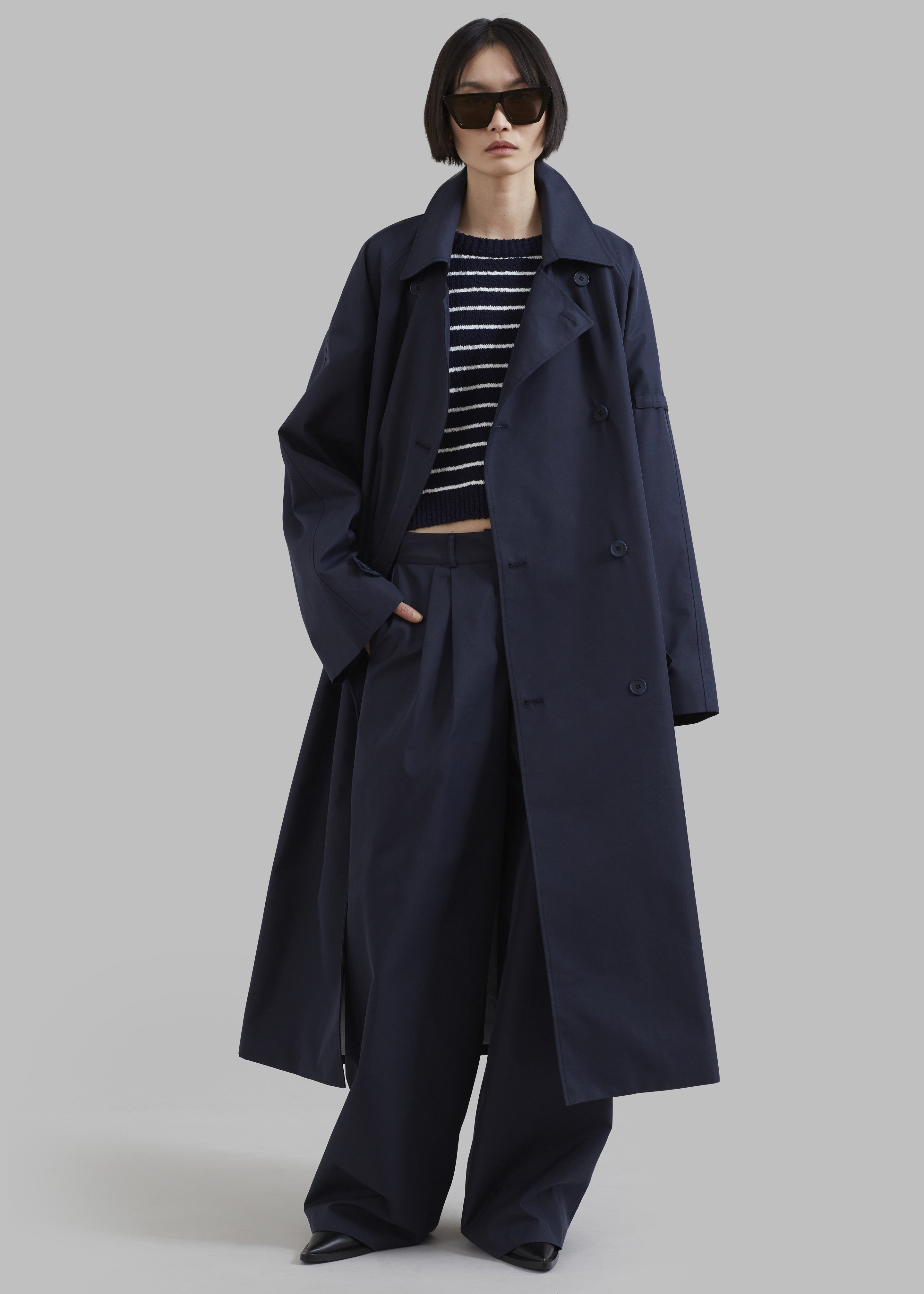 Anderson Trench Coat - Dark Navy - 4