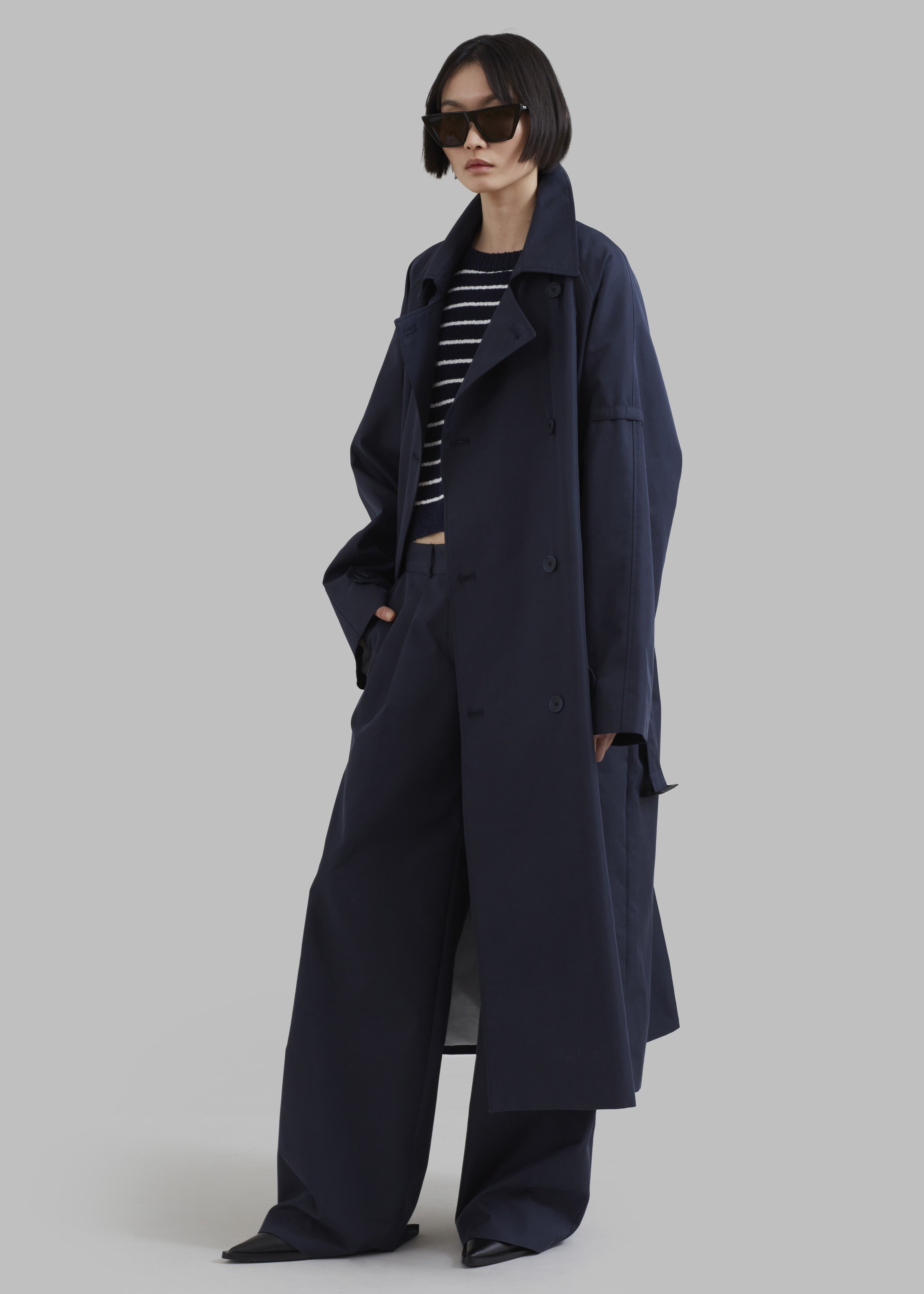 Anderson Trench Coat - Dark Navy - 1