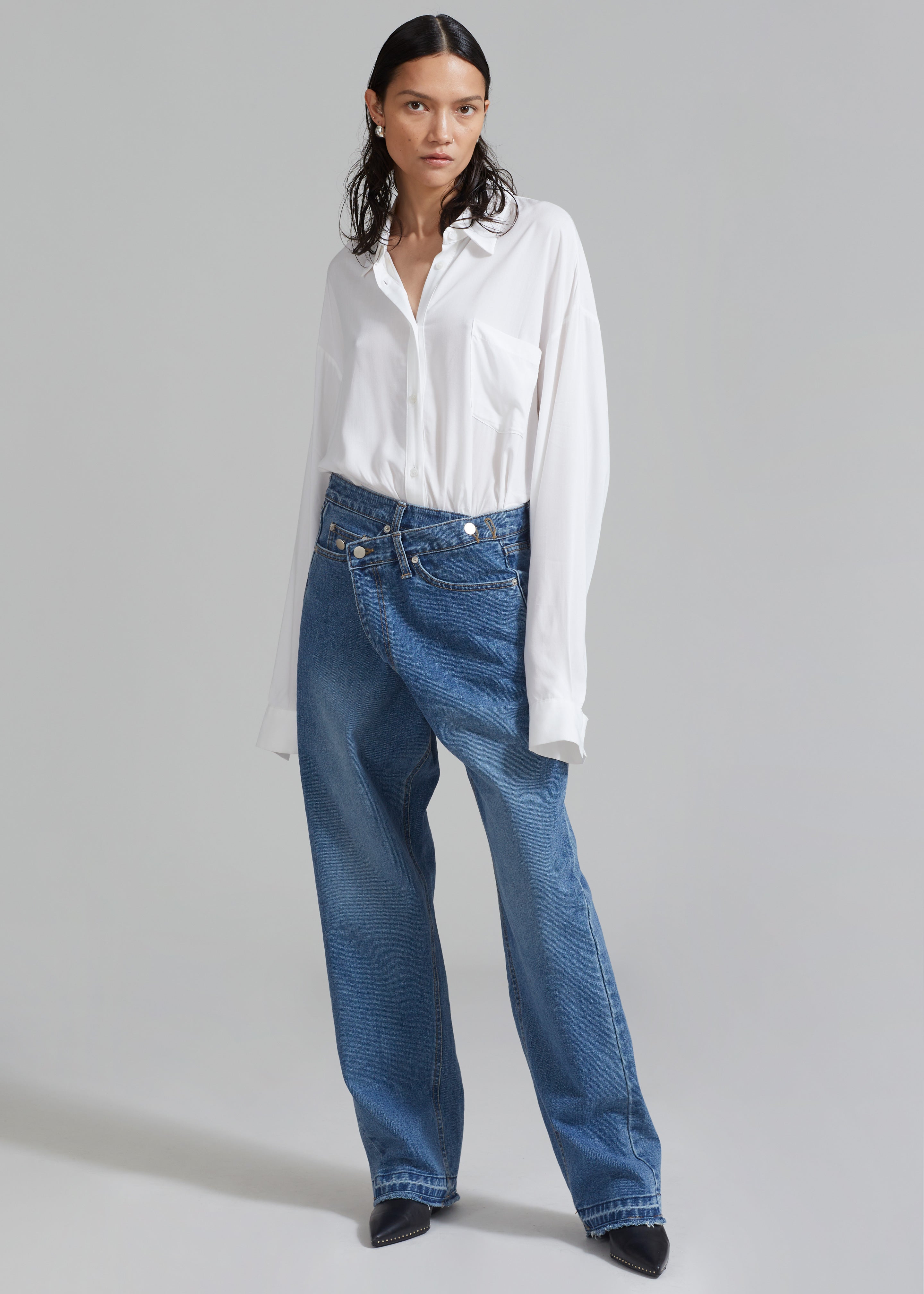 Andrea Denim Pants - Medium Wash - 4