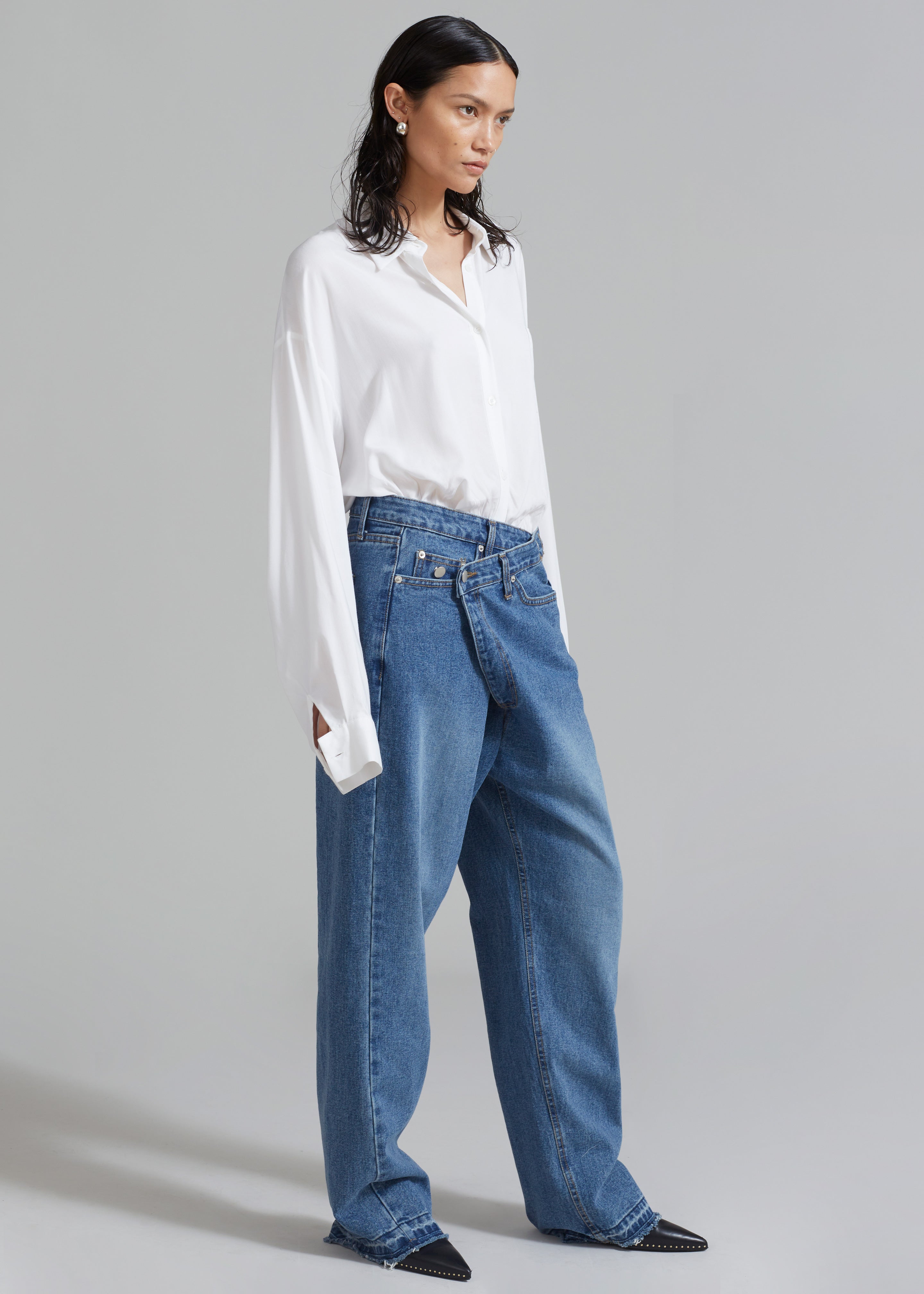 Andrea Denim Pants - Medium Wash - 5