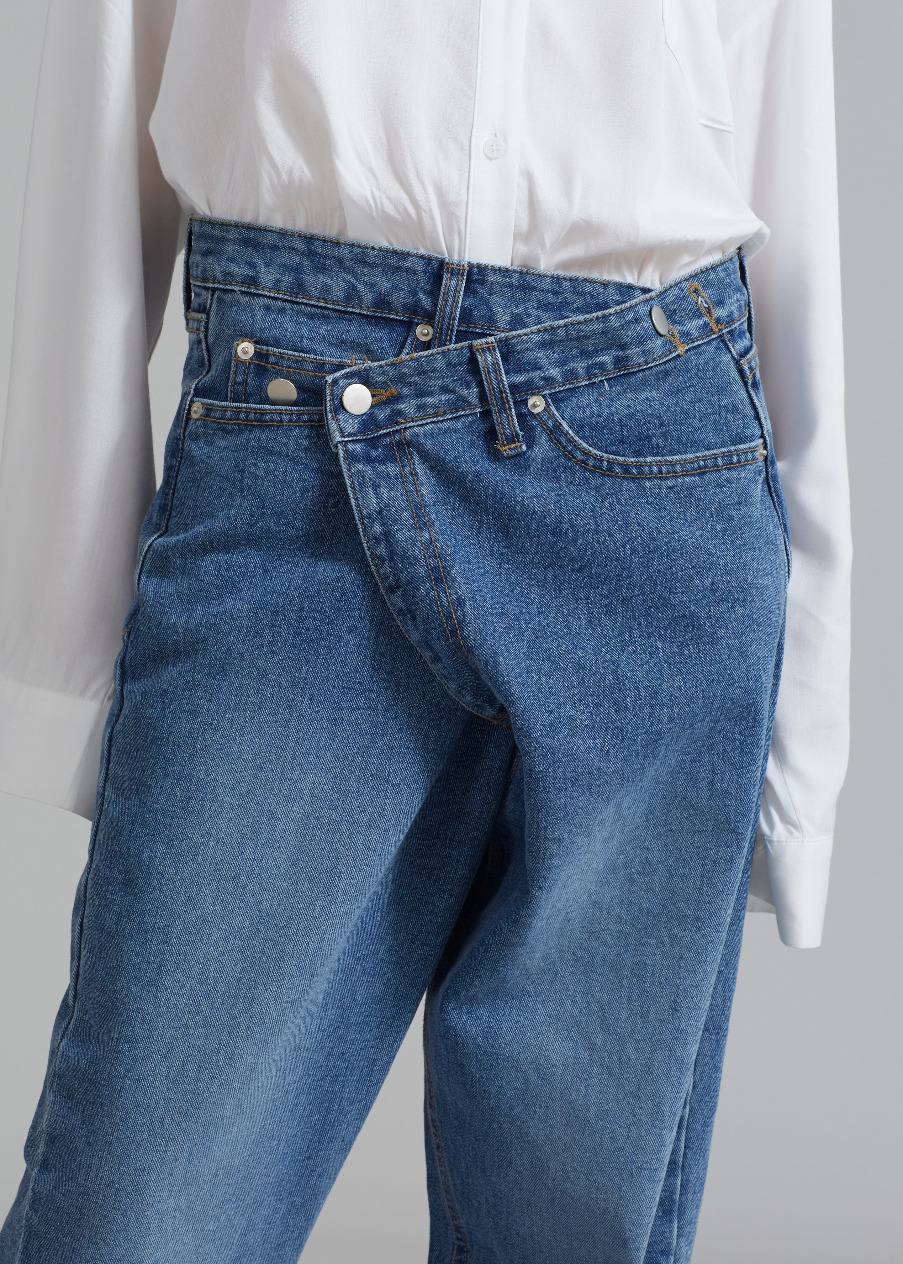 Andrea Denim Pants - Medium Wash - 2