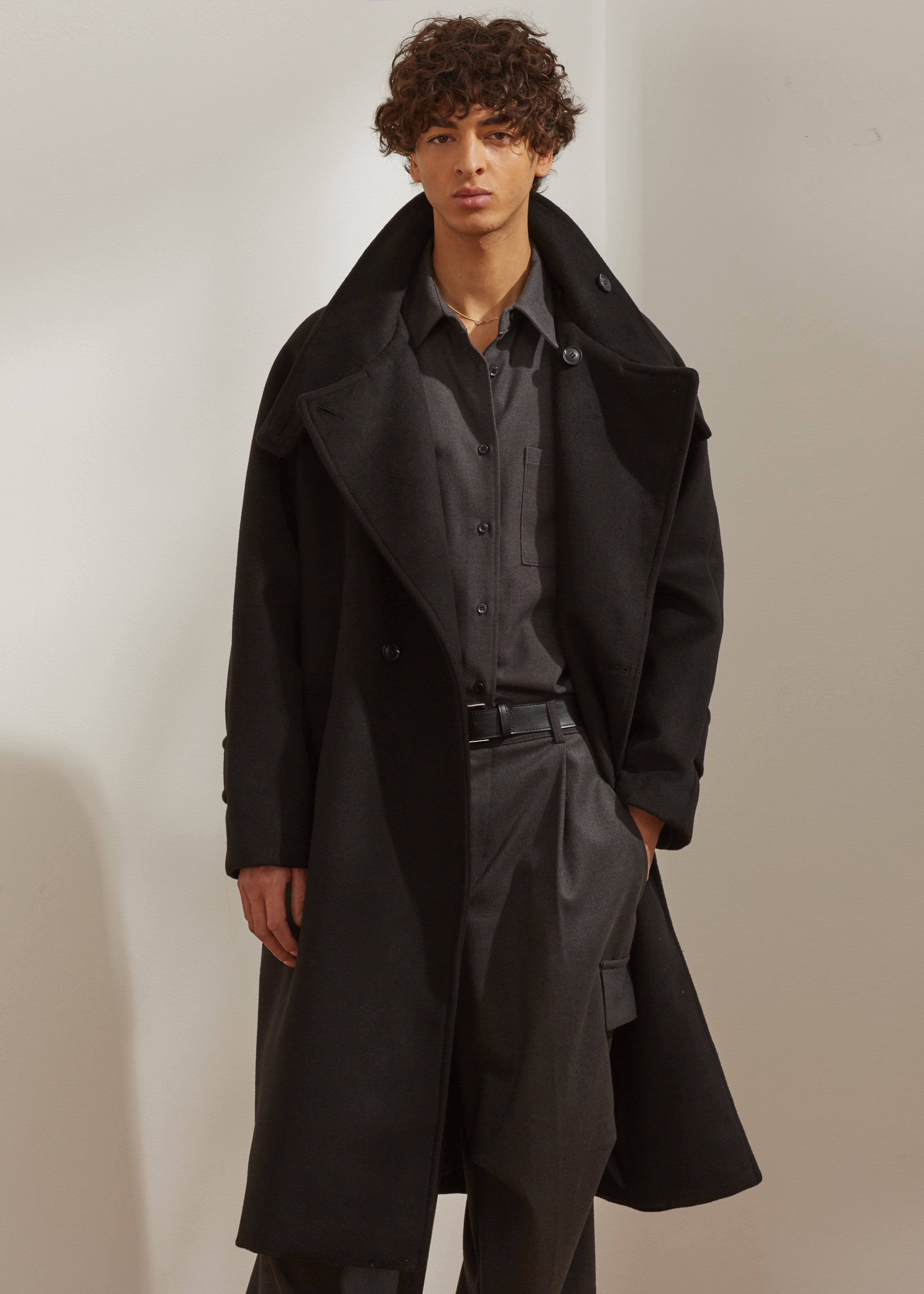 Andrea Double Breasted Coat - Black - 12