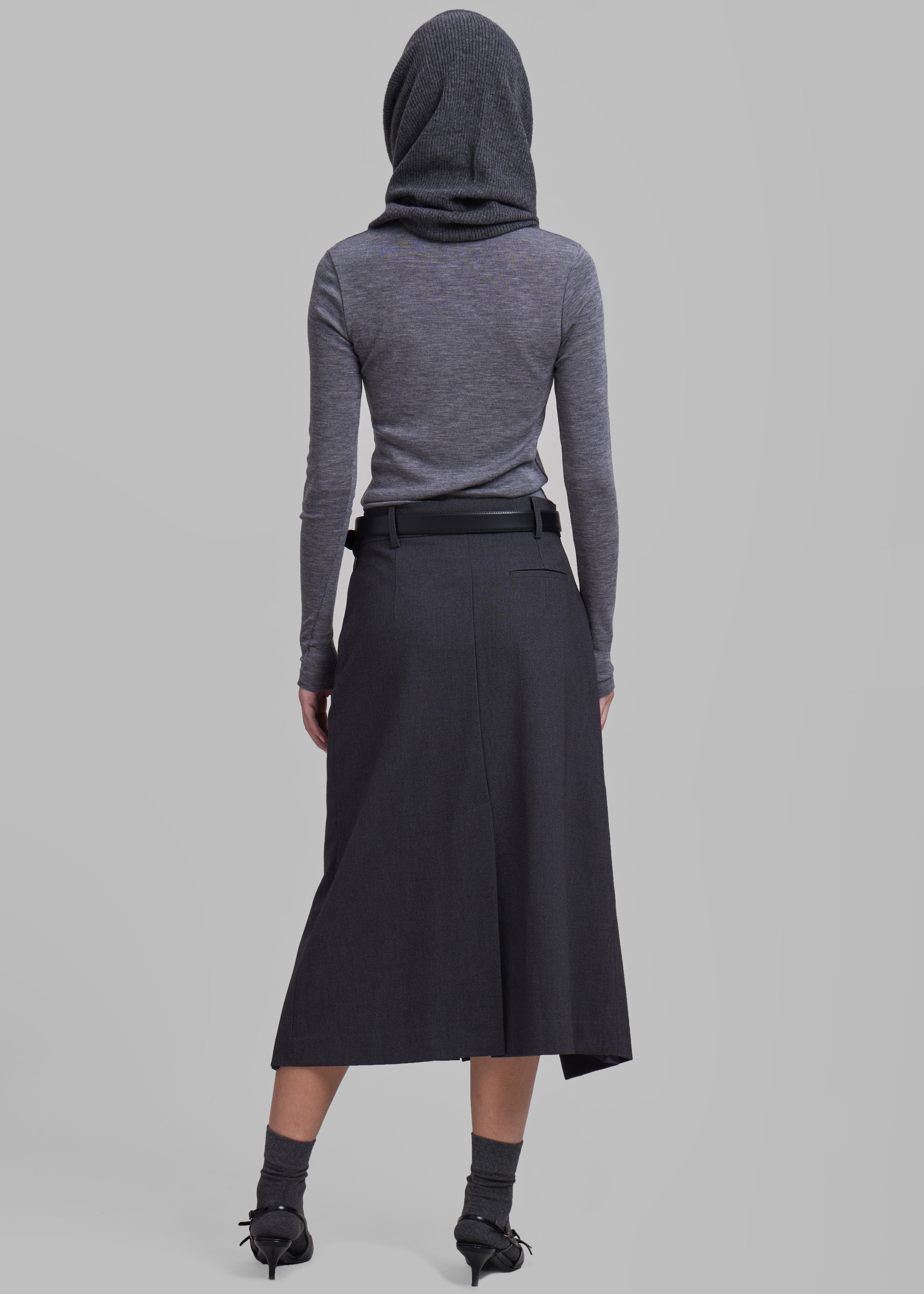 Andy Midi Wrap Skirt - Charcoal - 10