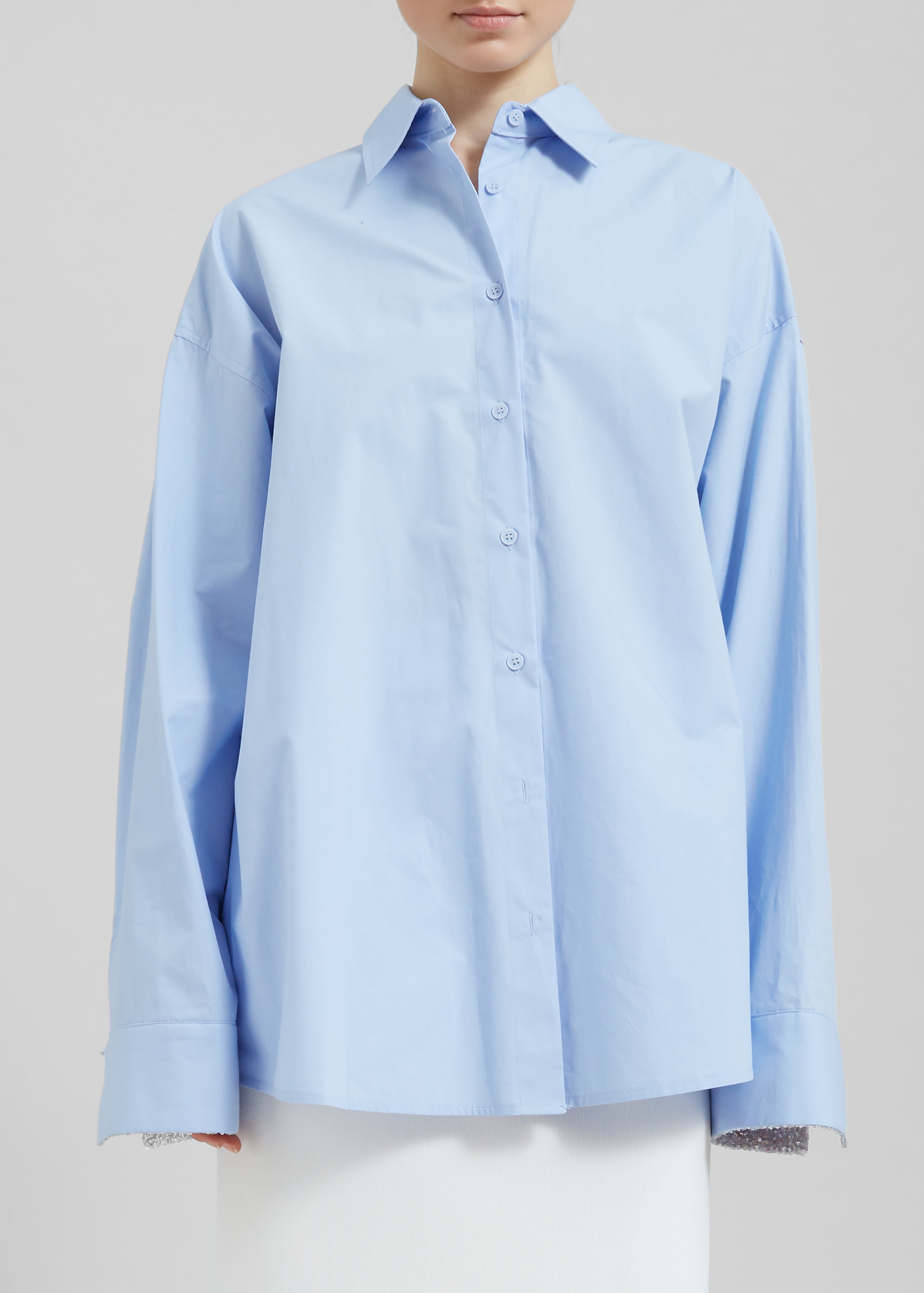 Aniston Button Up Shirt - Sky - 8