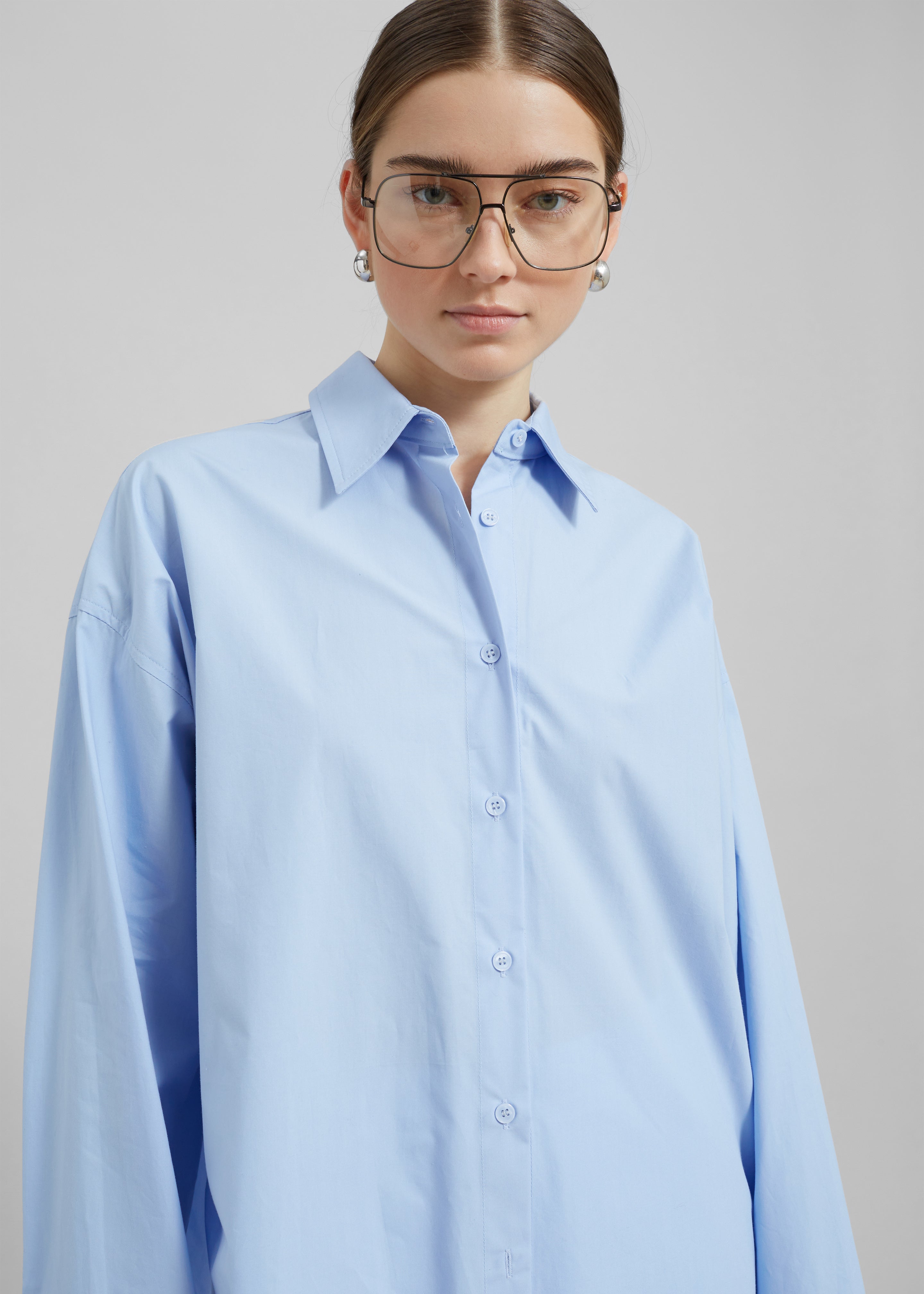 Aniston Button Up Shirt - Sky - 7