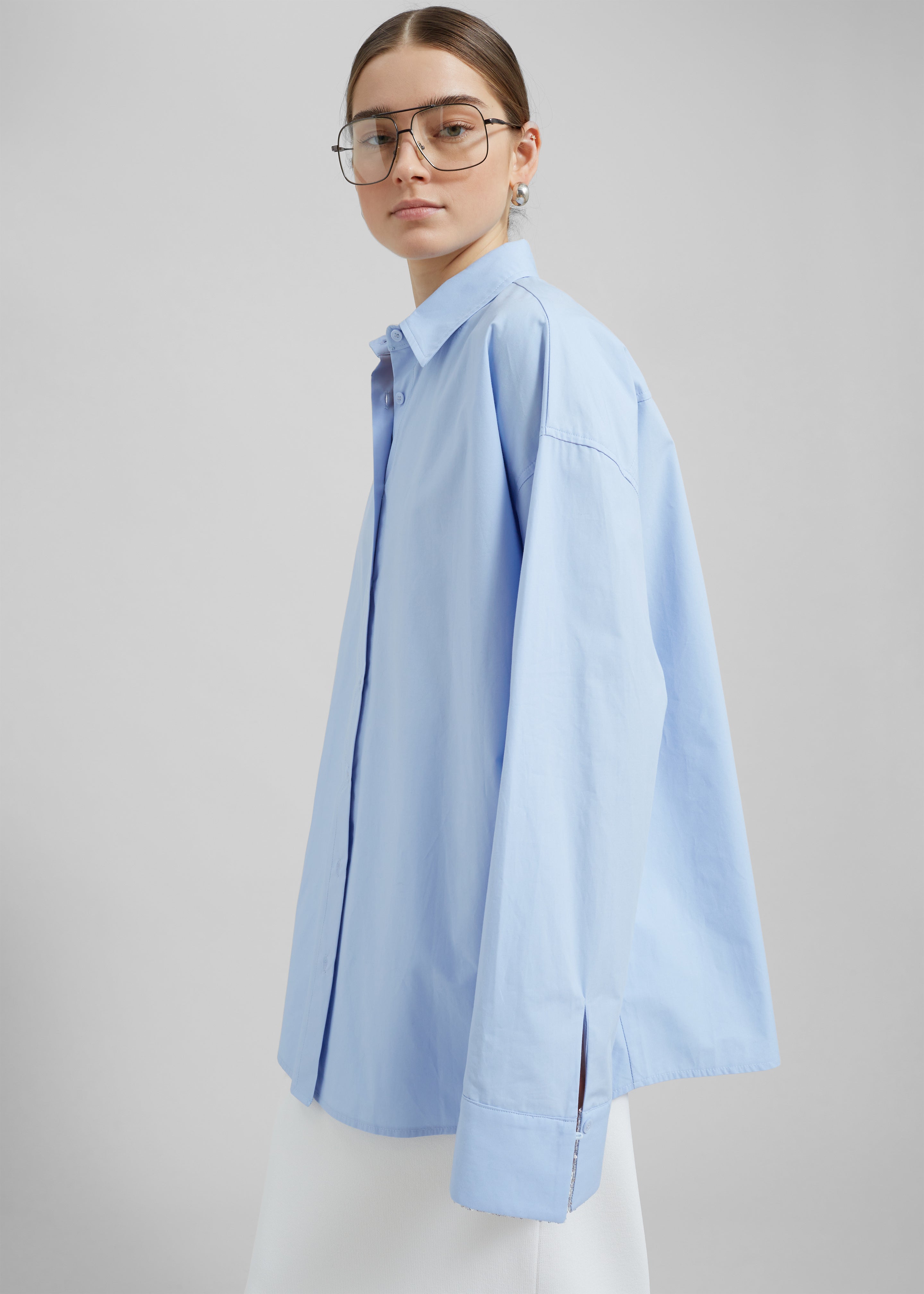 Aniston Button Up Shirt - Sky - 2