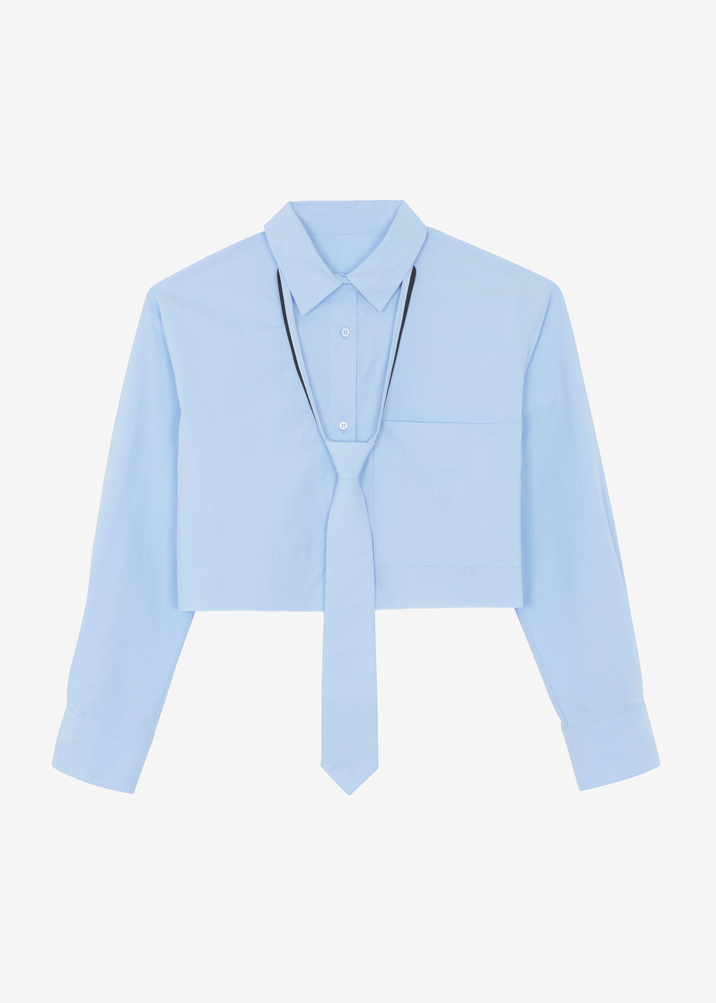 Annie Necktie Shirt - Sky - 11