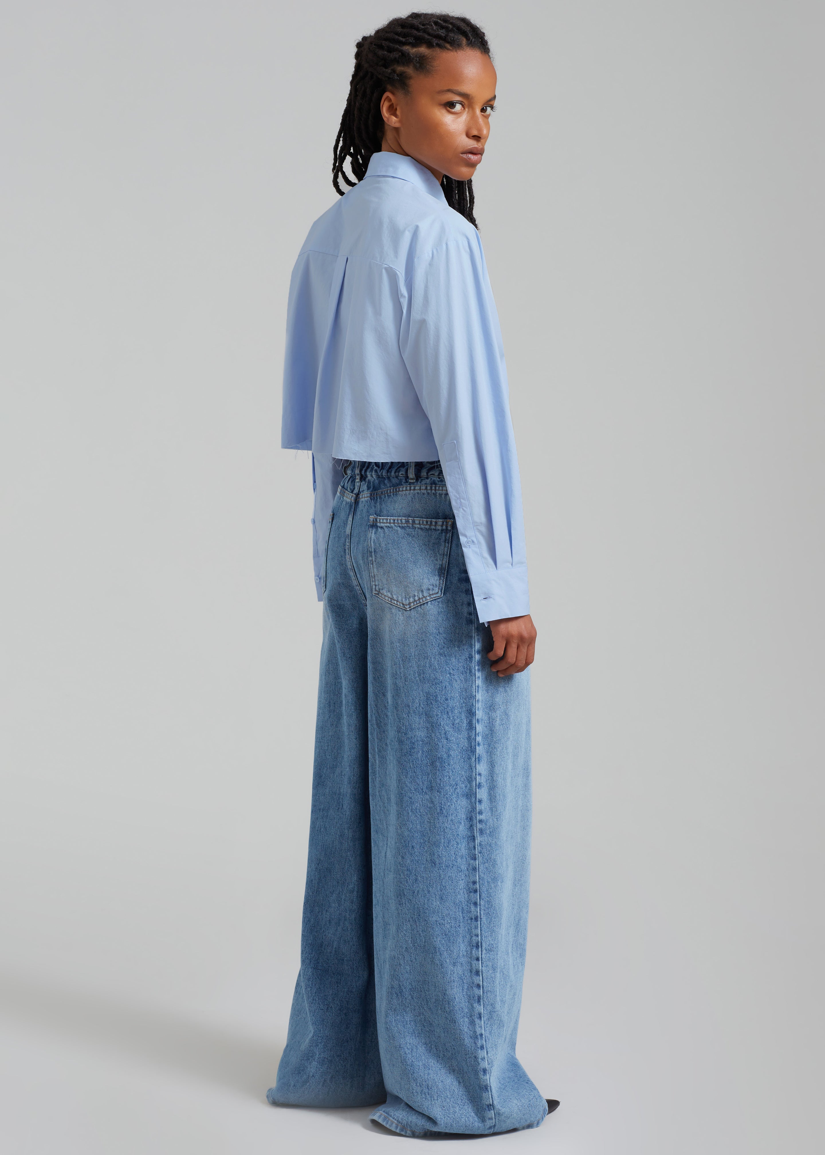 Annie Necktie Shirt - Sky - 10