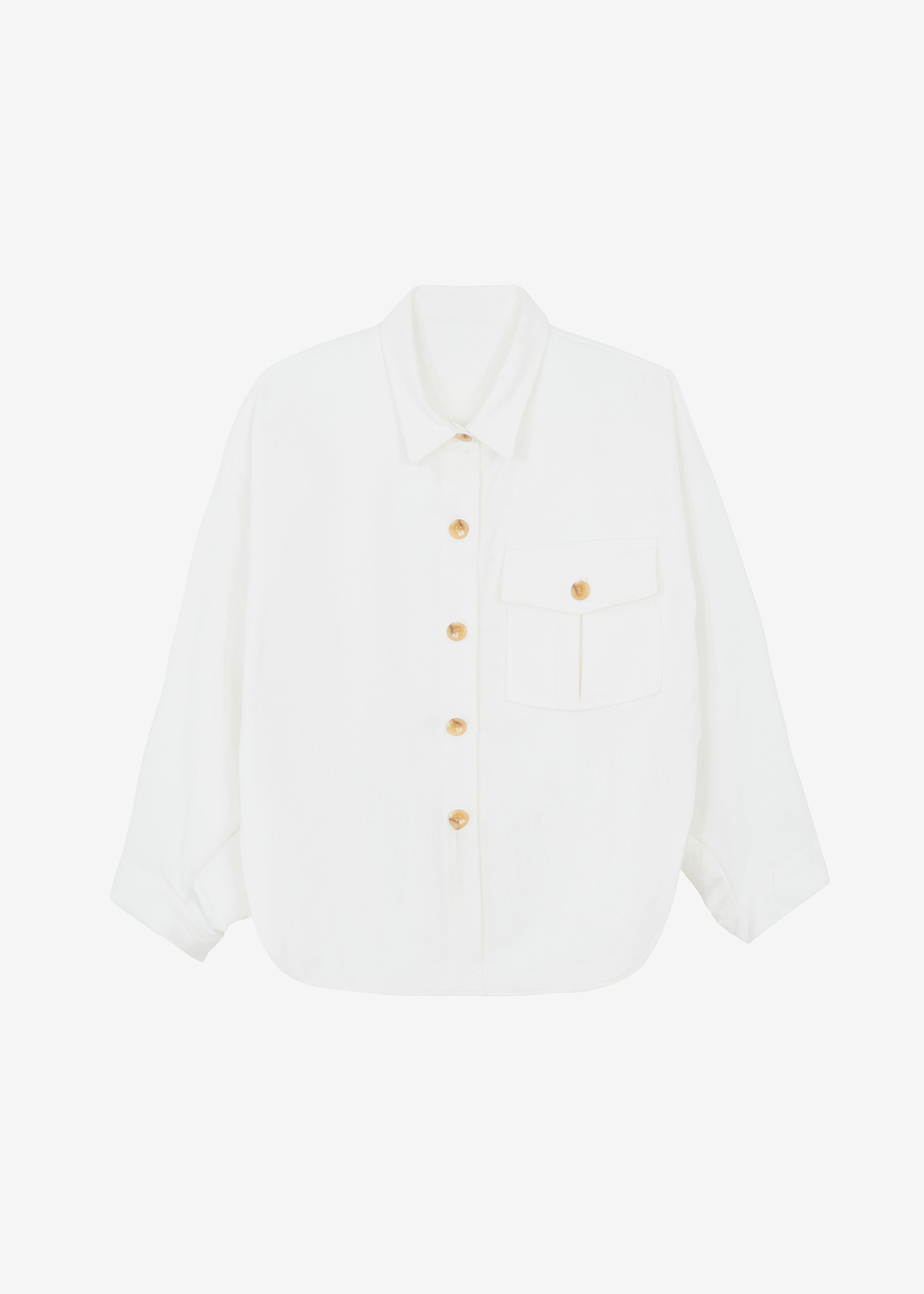 Arden Overshirt - Cream - 10