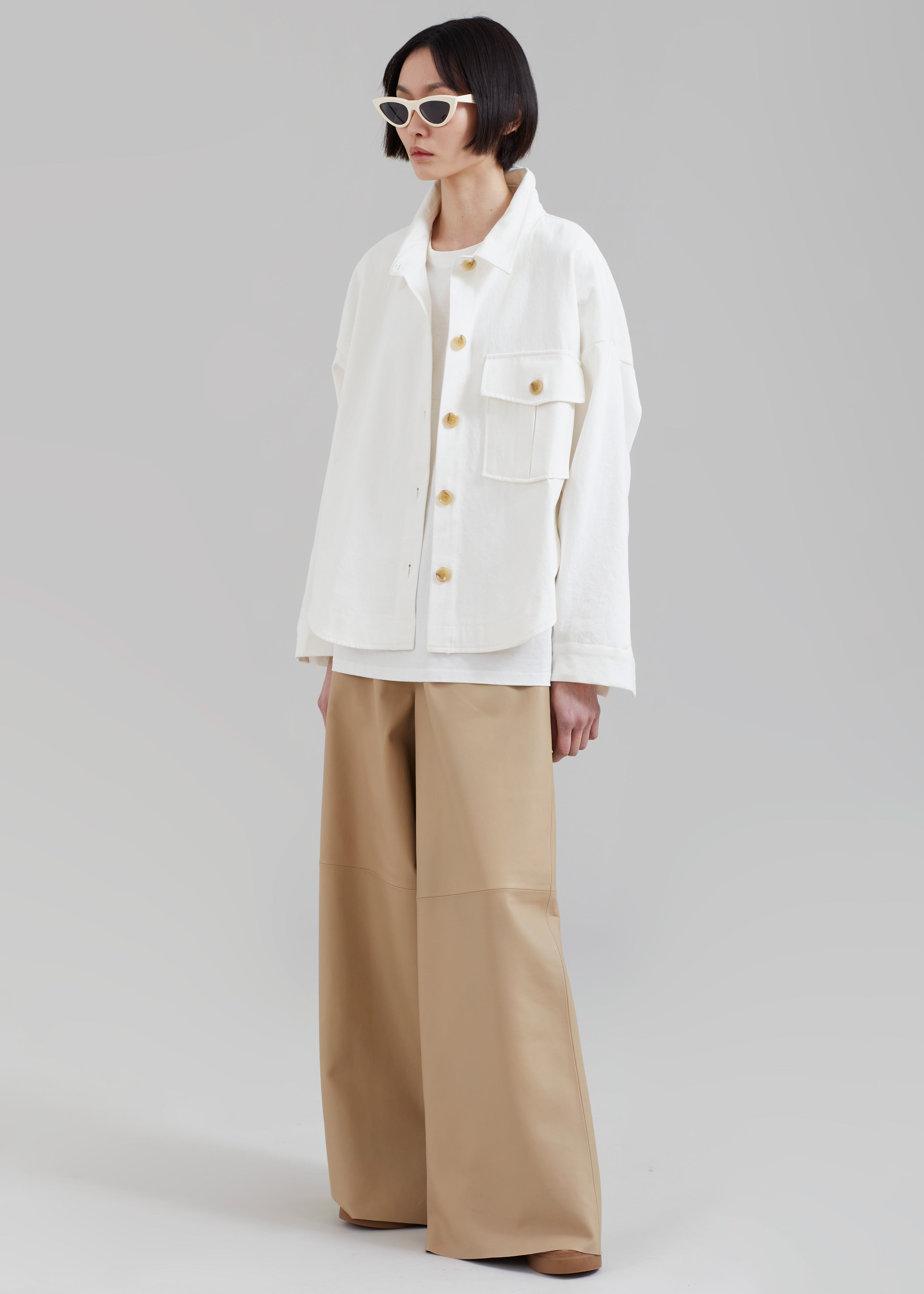 Arden Overshirt - Cream - 6