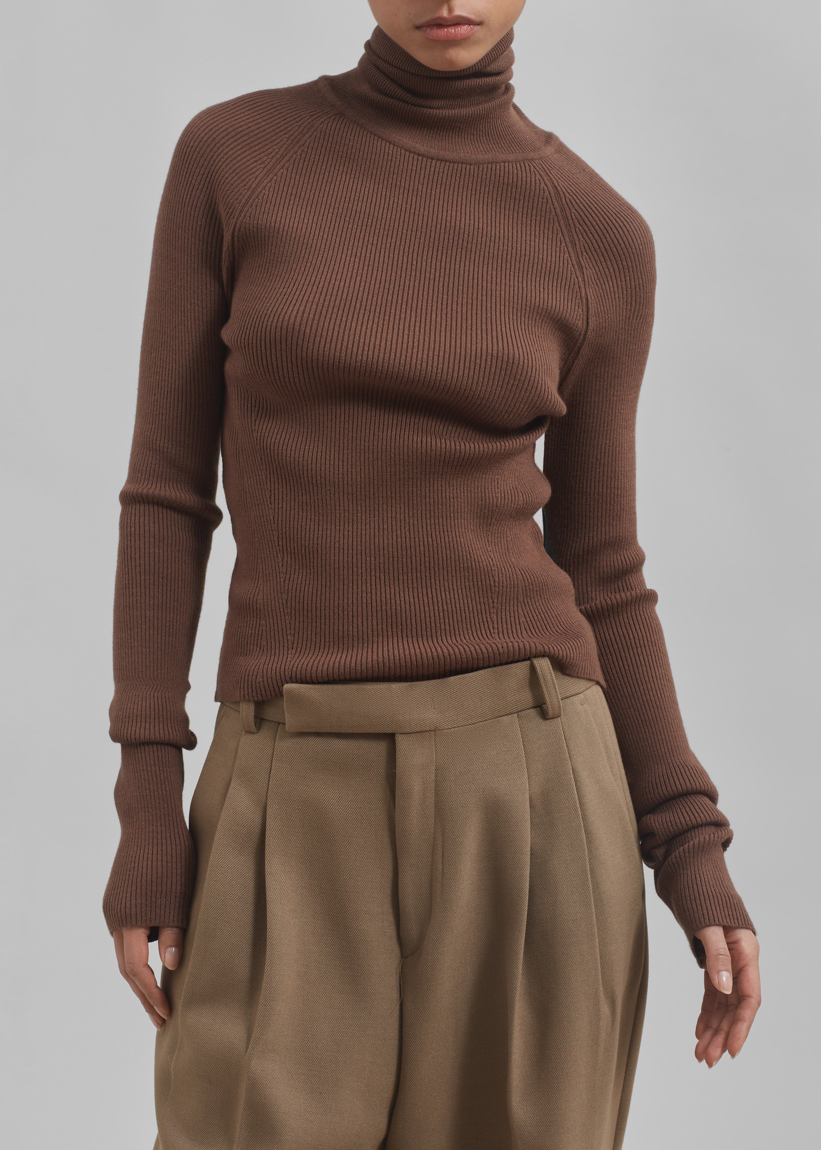 Aubree Turtleneck - Brown - 6