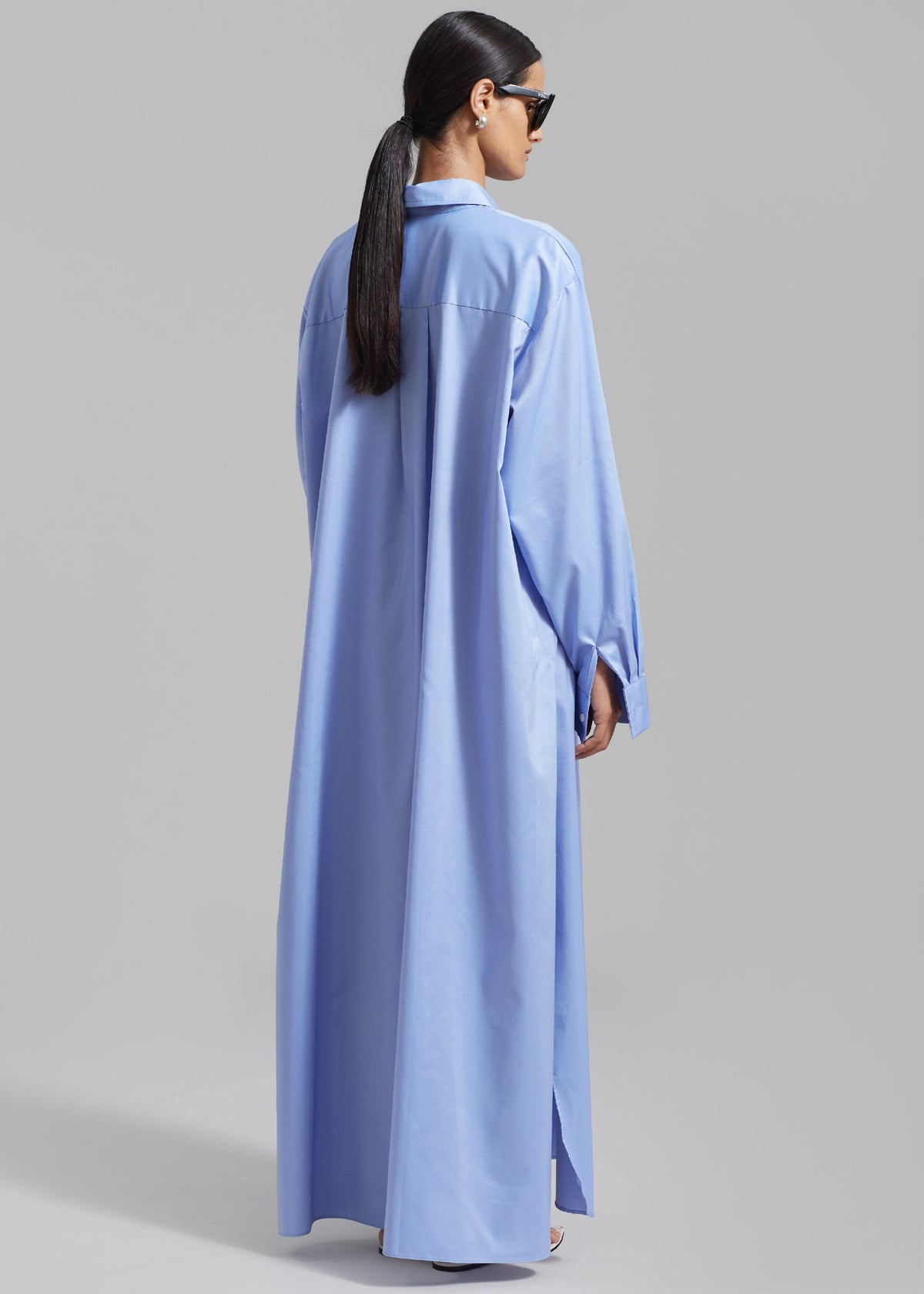 Avery Shirt Dress - Blue - 7