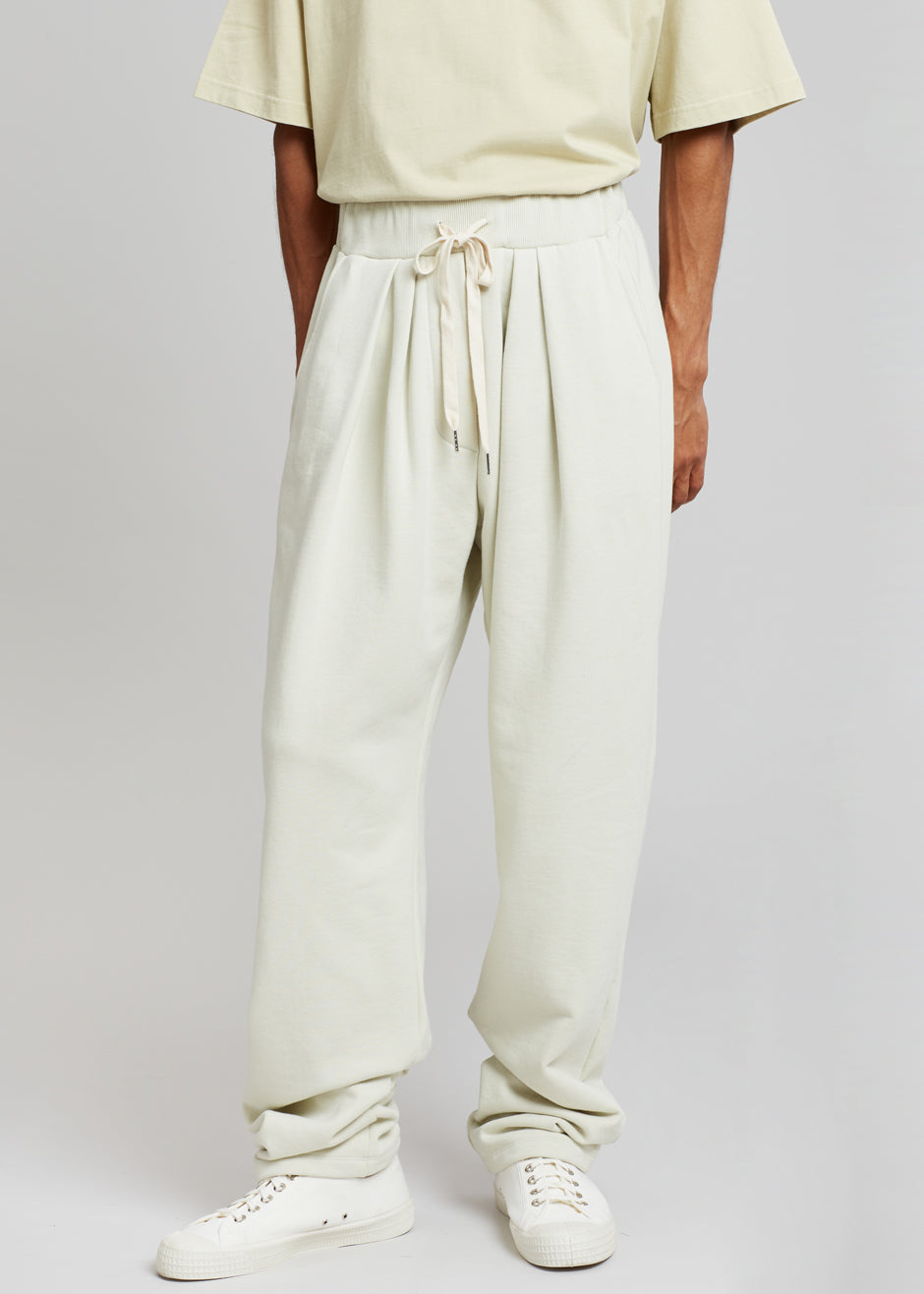 Alec Pleated Jogger Pants - Beige - 3
