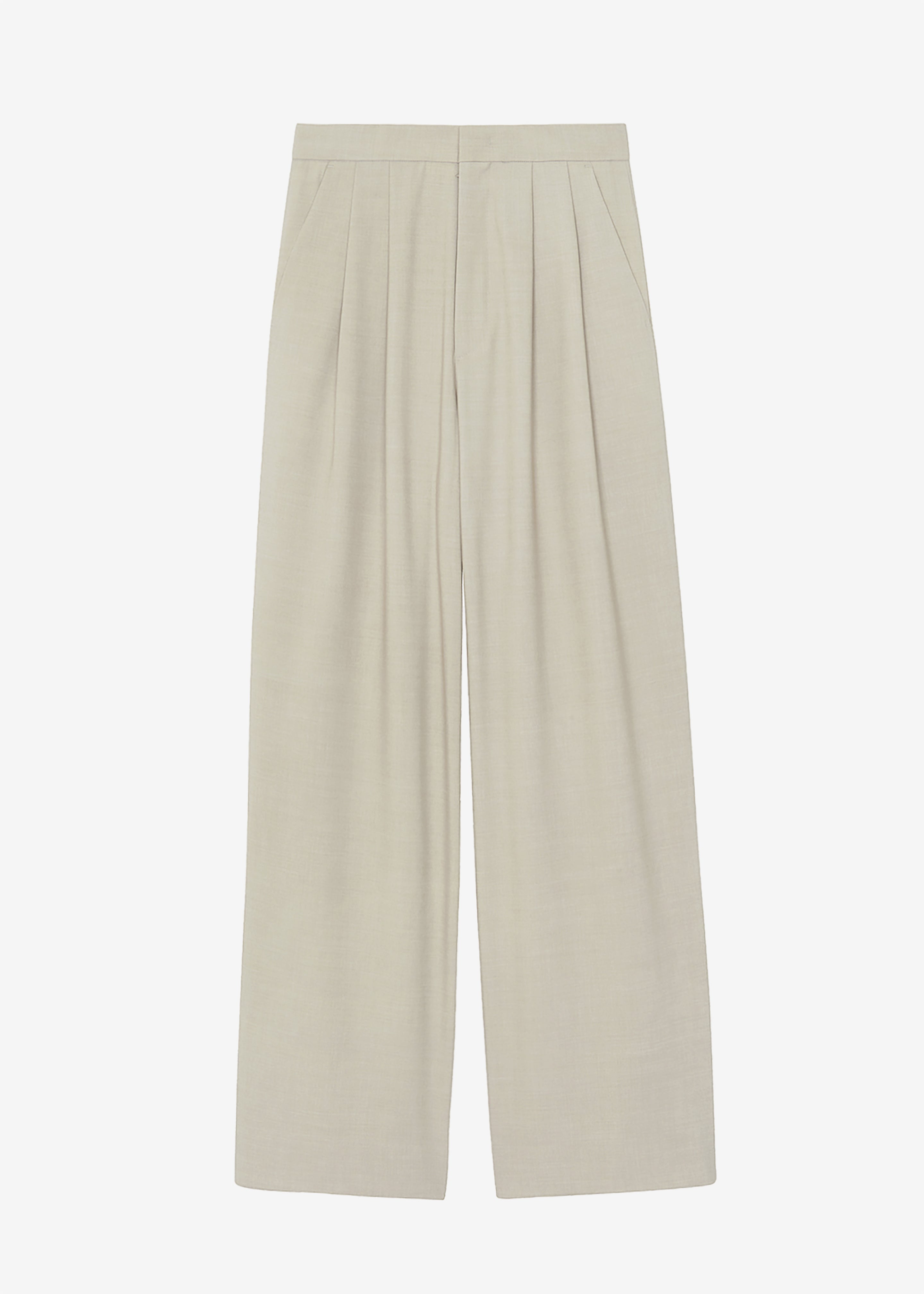 Aliye Pintuck Pants - Beige - 6