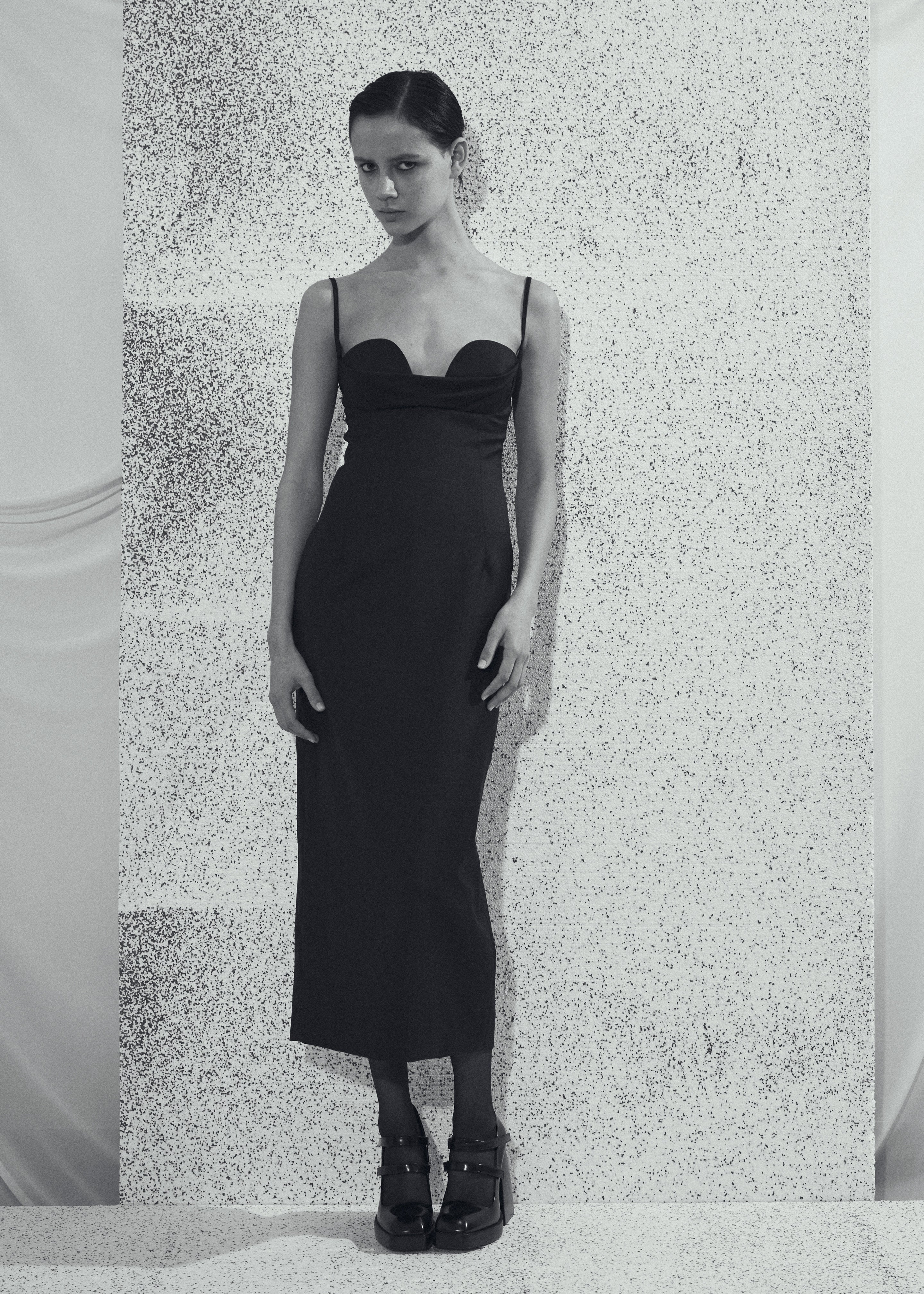 Beare Park Cowl Neck Pencil Dress - Black - 4