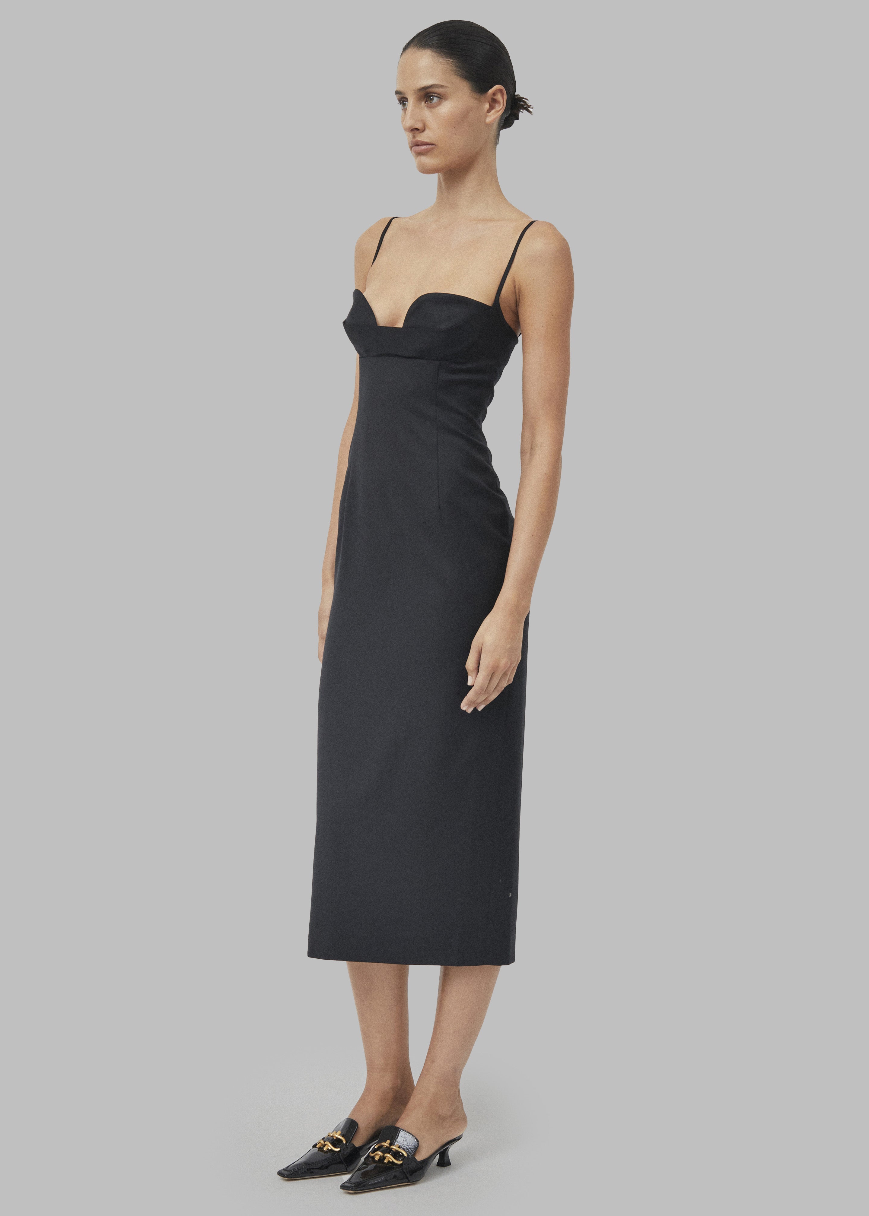 Beare Park Cowl Neck Pencil Dress - Black - 6