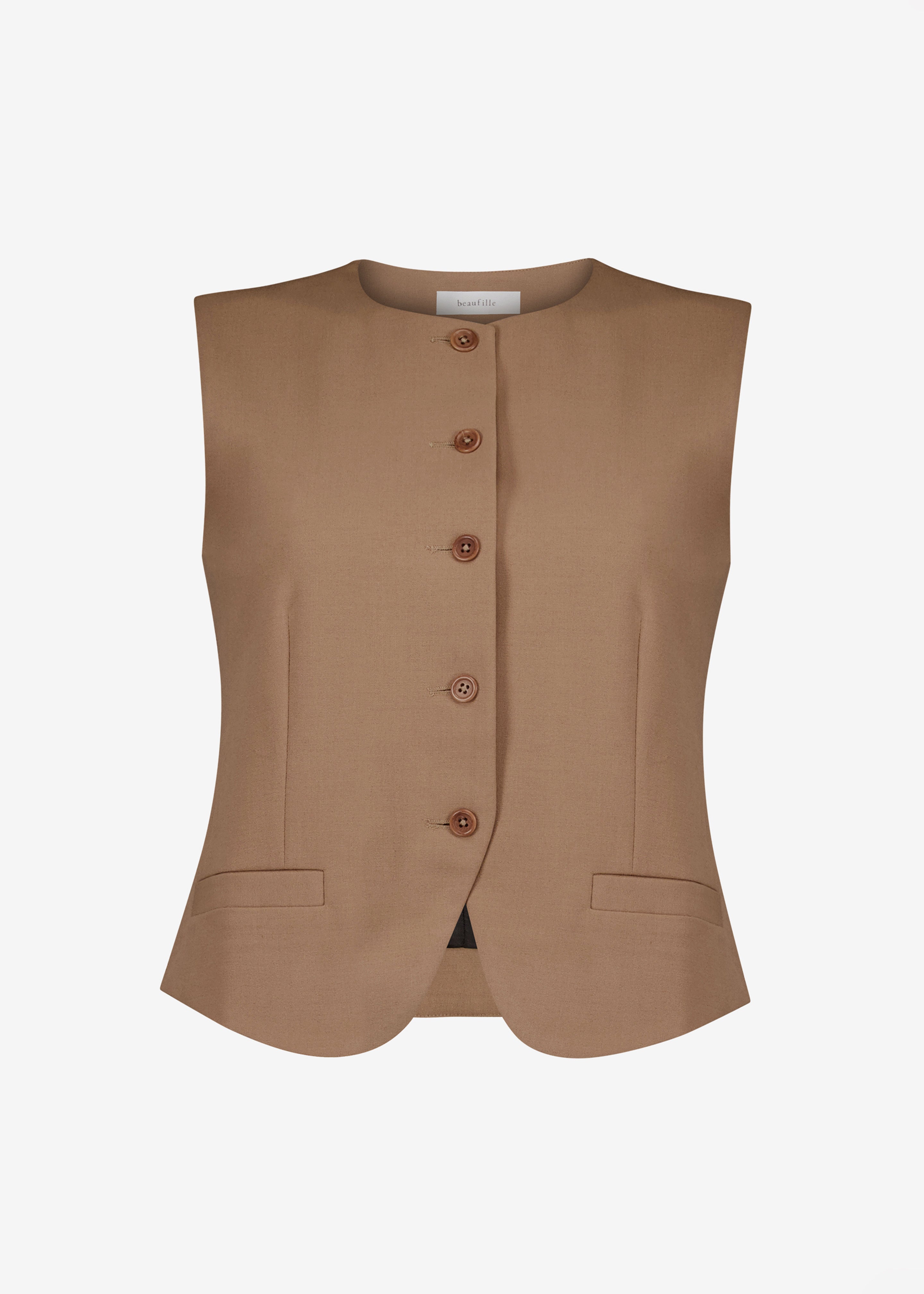 Beaufille Rubens Vest - Camel - 9