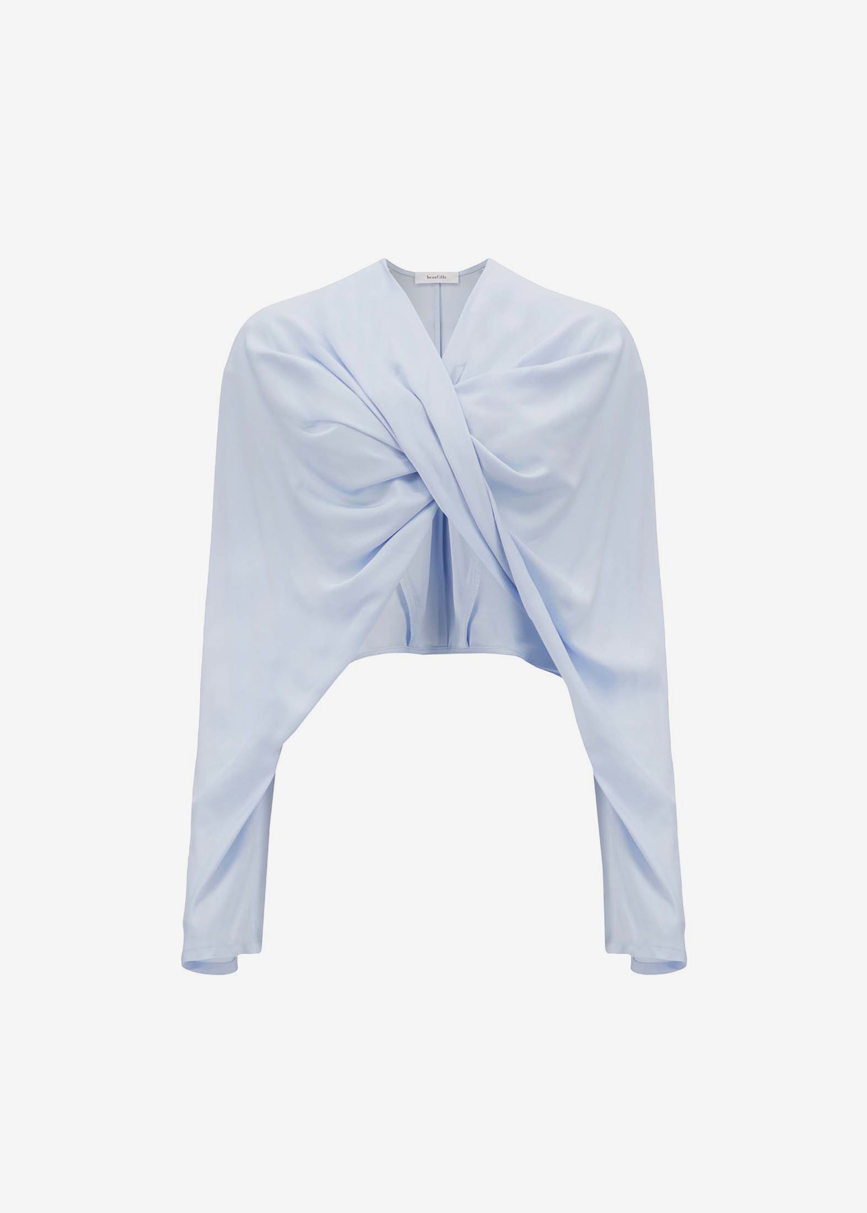 Beaufille Twist Blouse - Powder Blue - 6