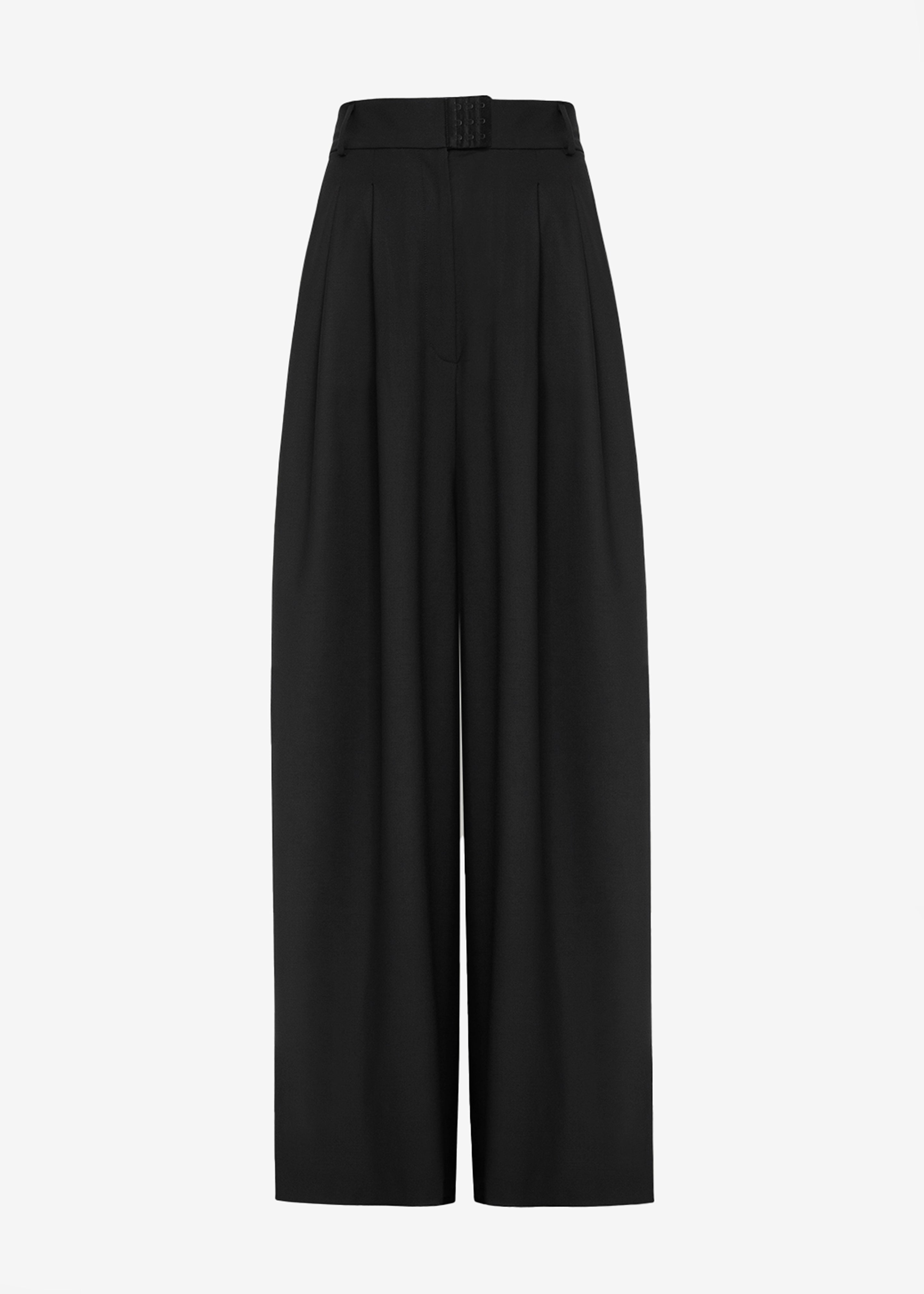 Bevza Square High-Rise Trousers - Black - 10