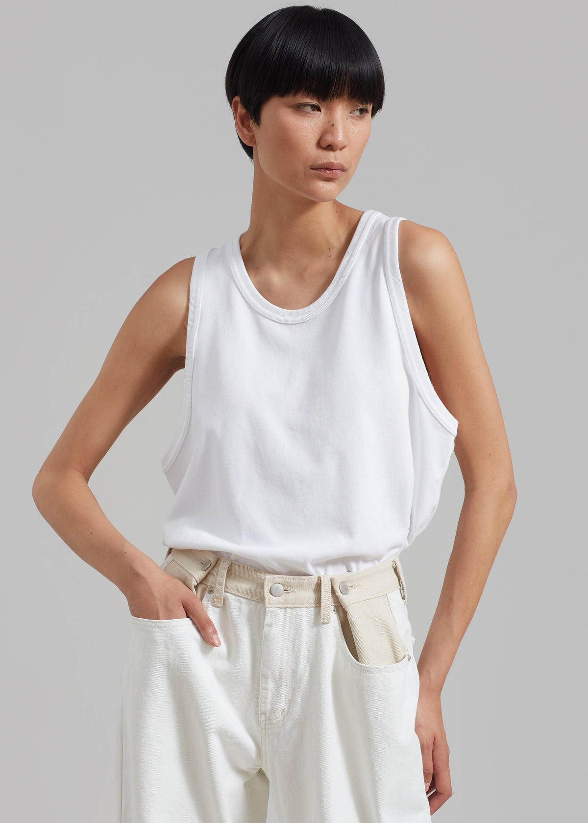 Briston Boxy Tank - White - 1