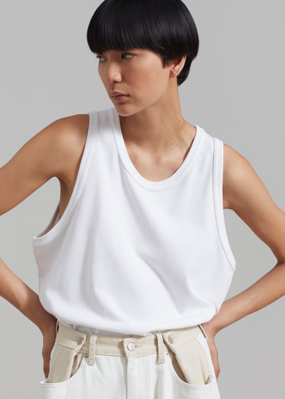 Briston Boxy Tank - White - 6