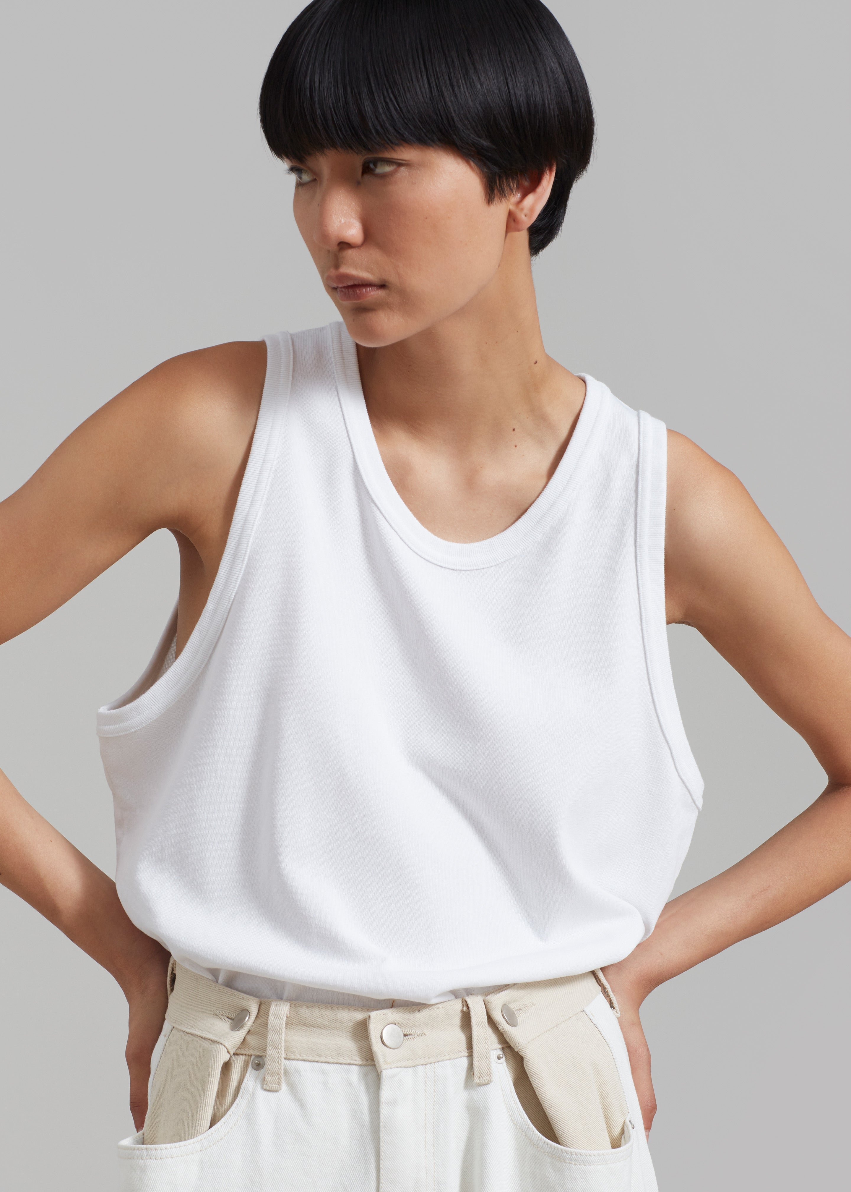 Briston Boxy Tank - White - 6