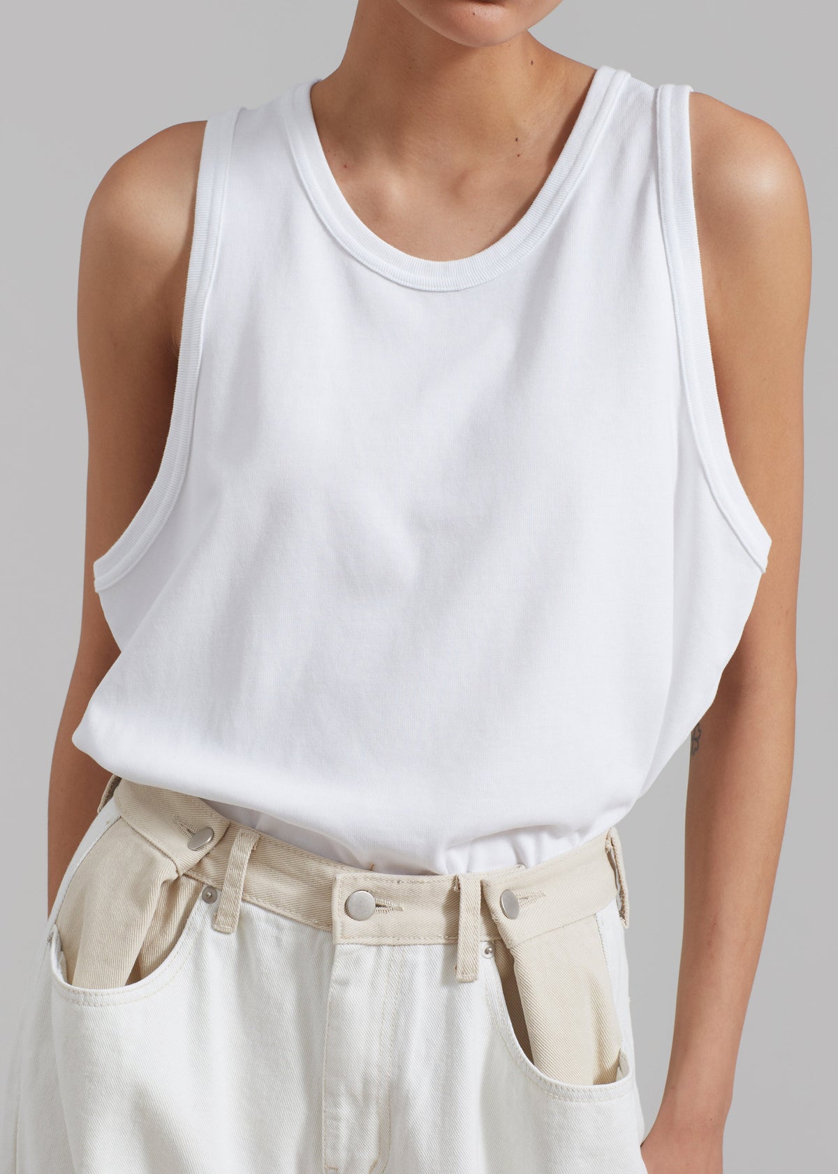 Briston Boxy Tank - White - 3
