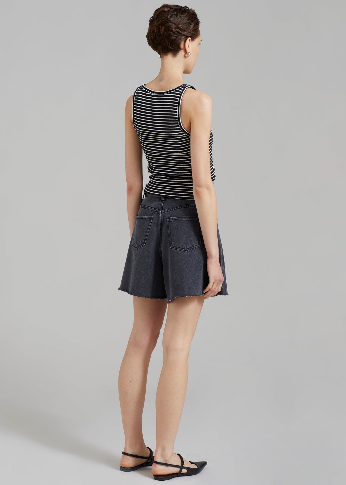 Bryn Tank Top - White Stripe - 5