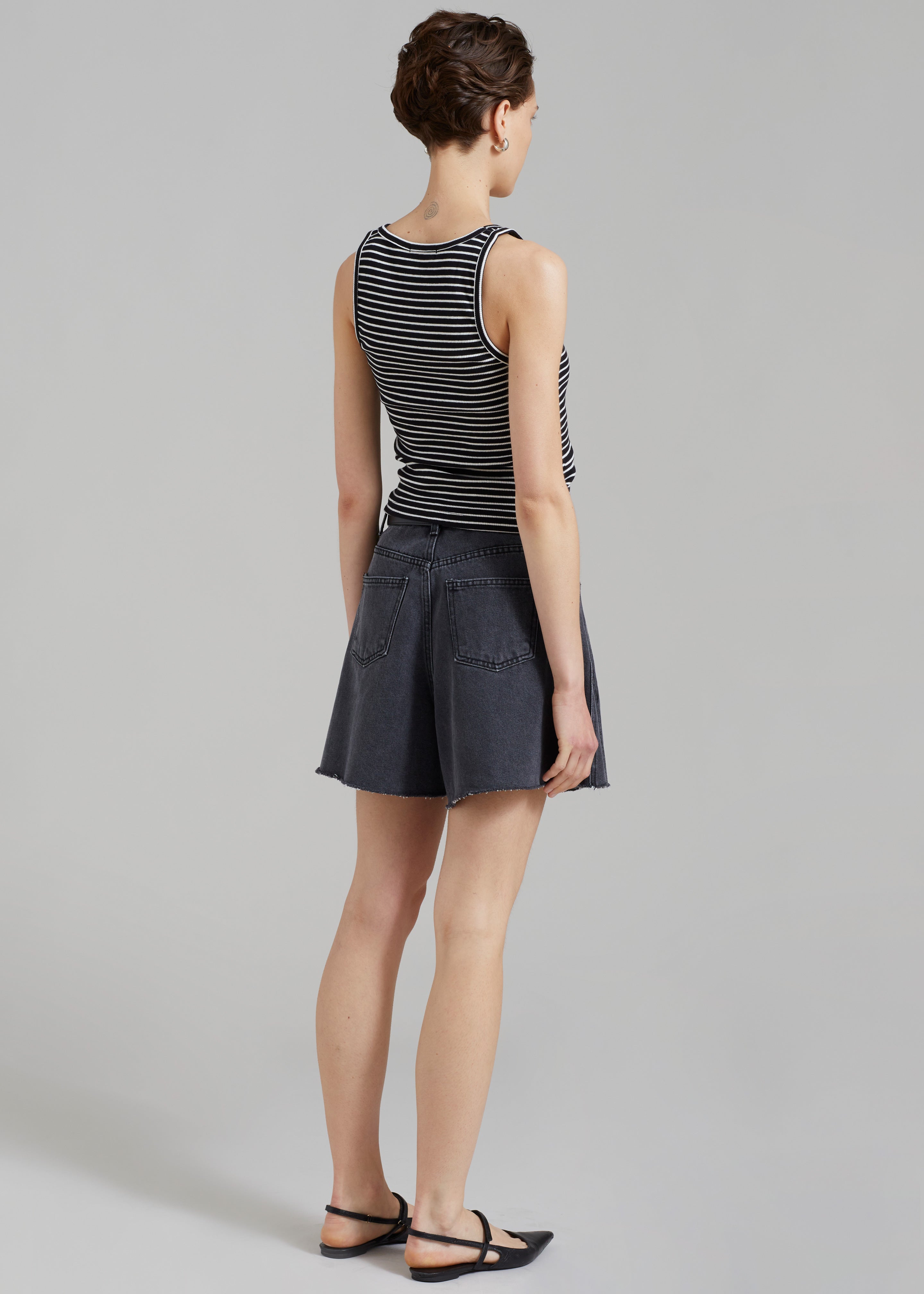 Bryn Tank Top - White Stripe - 5