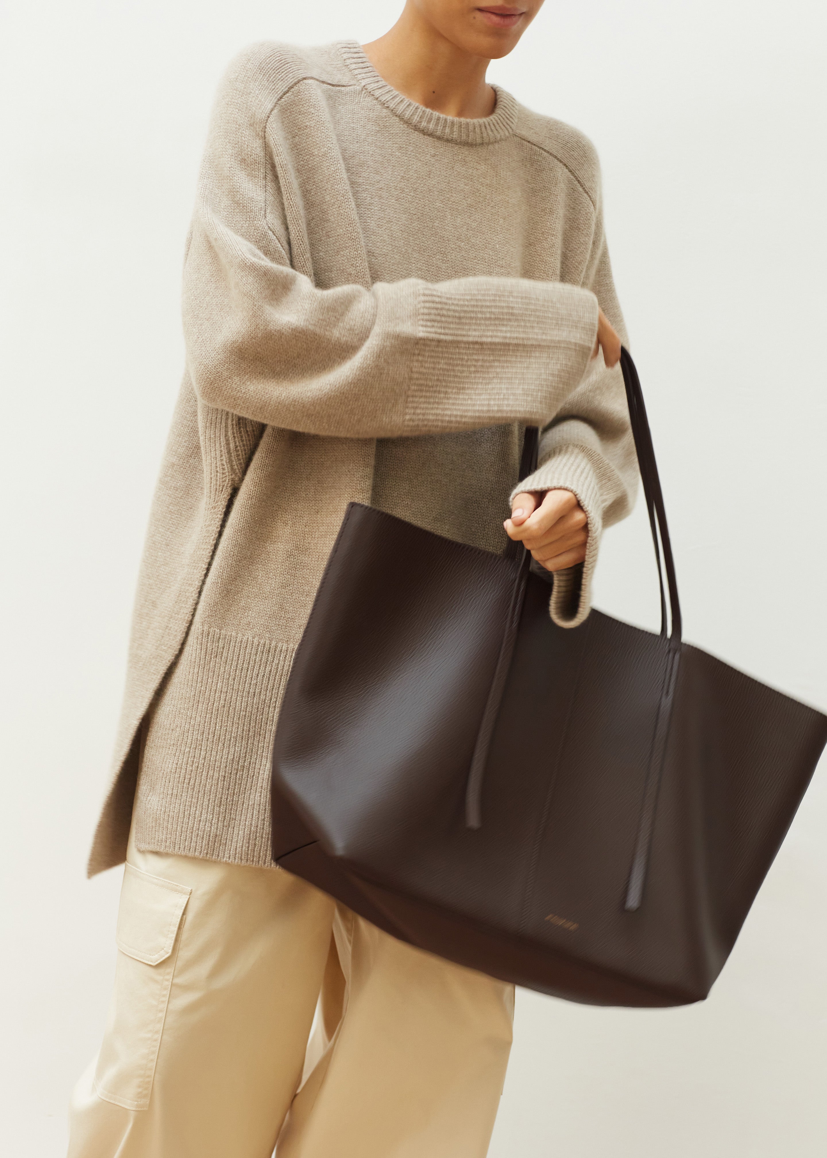 By Malene Birger Abilla Leather Tote - Coffee Bean - 1