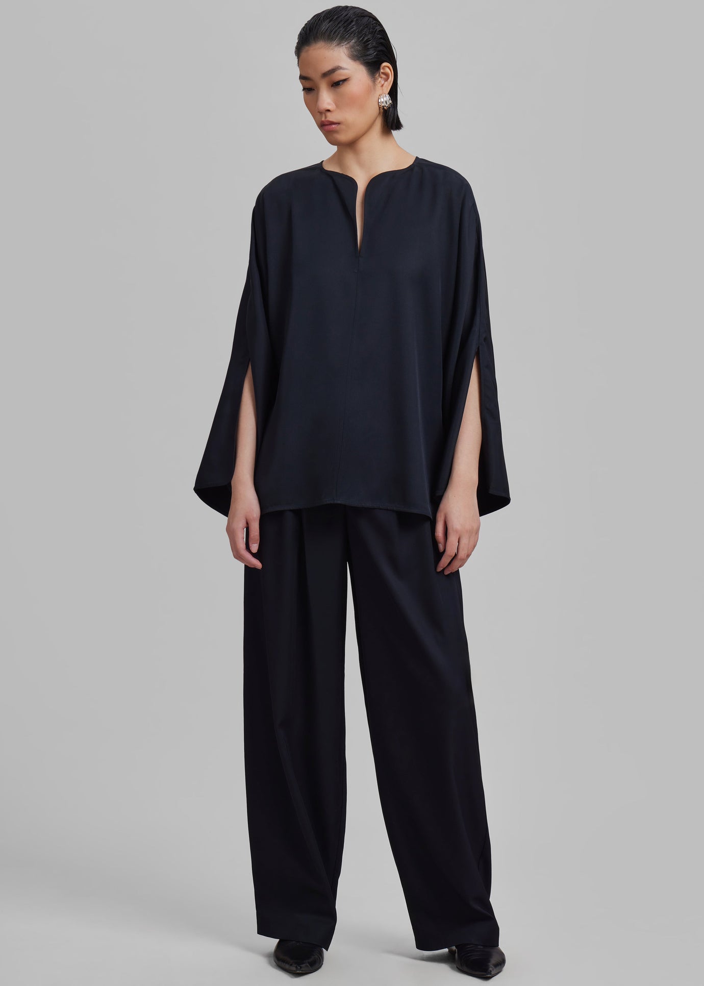 By Malene Birger Calias Blouse - Black - 1