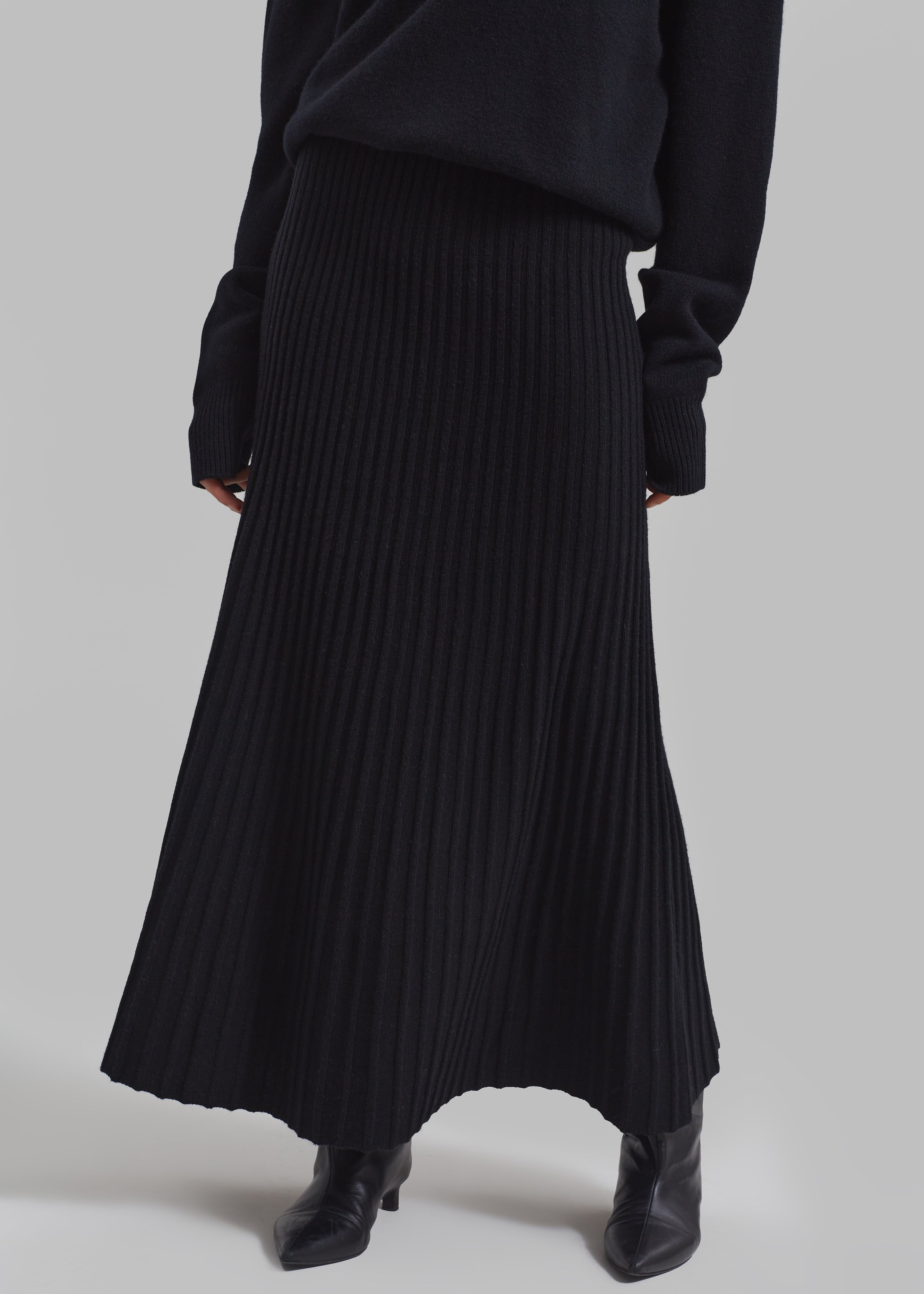 By Malene Birger Hevina Long Skirt - Black - 3