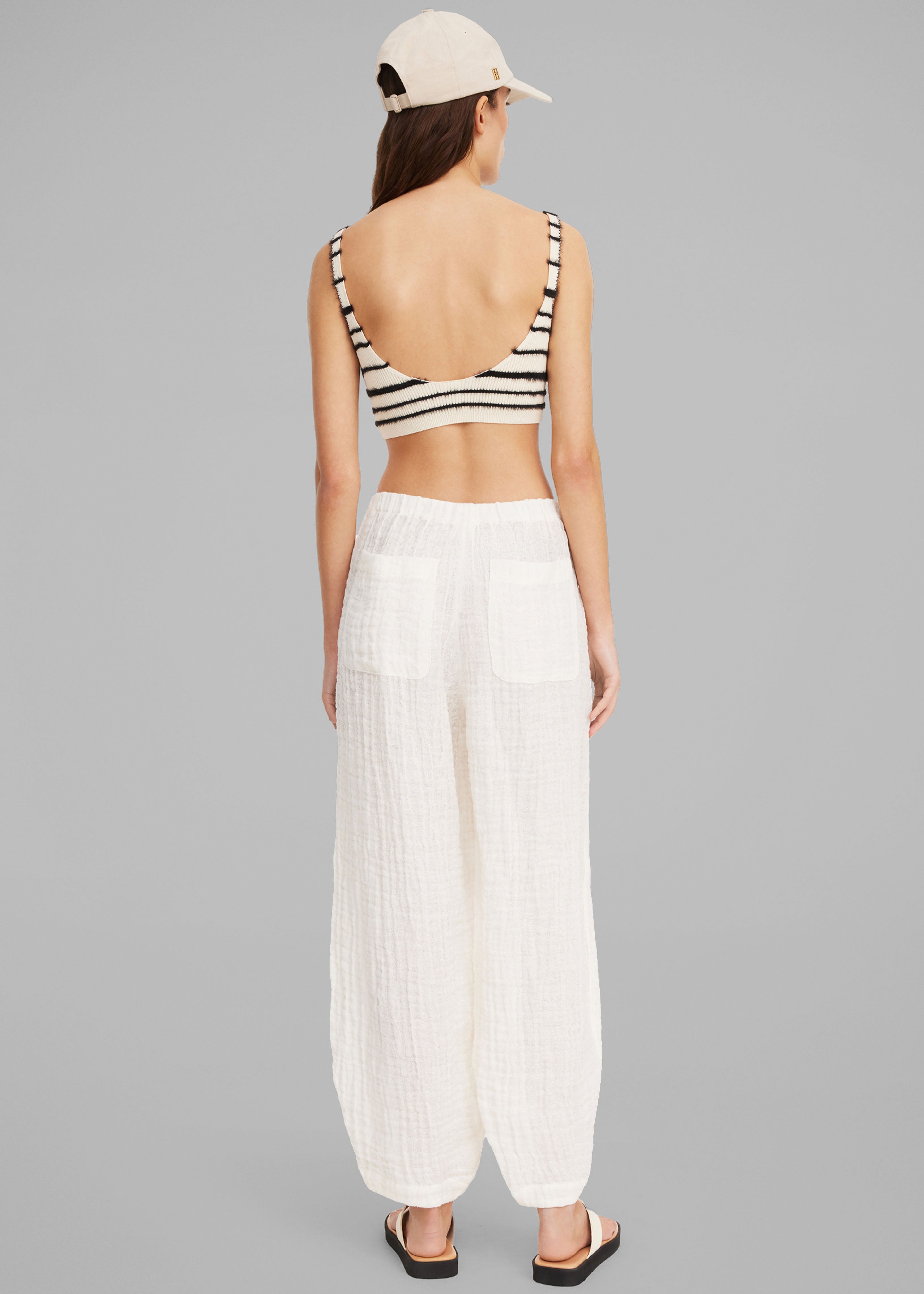 By Malene Birger Reggie Bralette - Black Stripe - 5