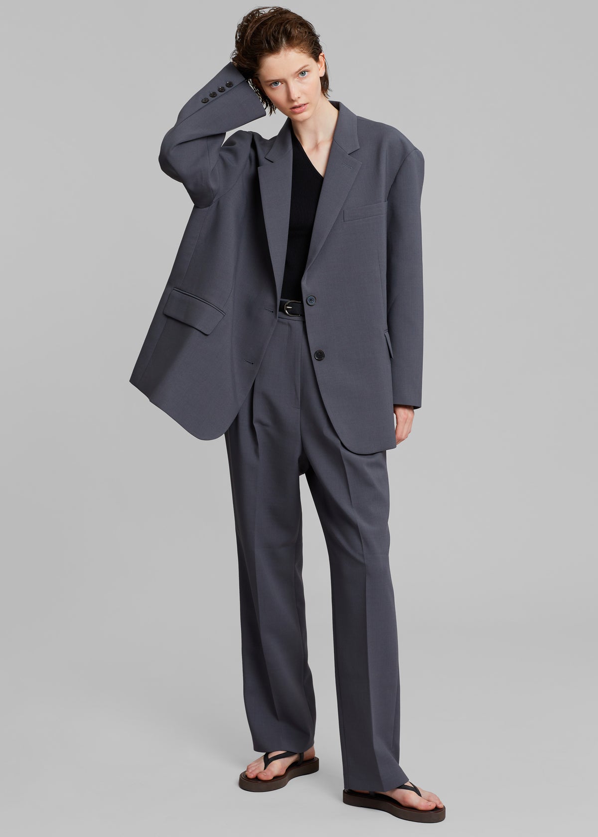 Bea Suit Pants - Charcoal - 5