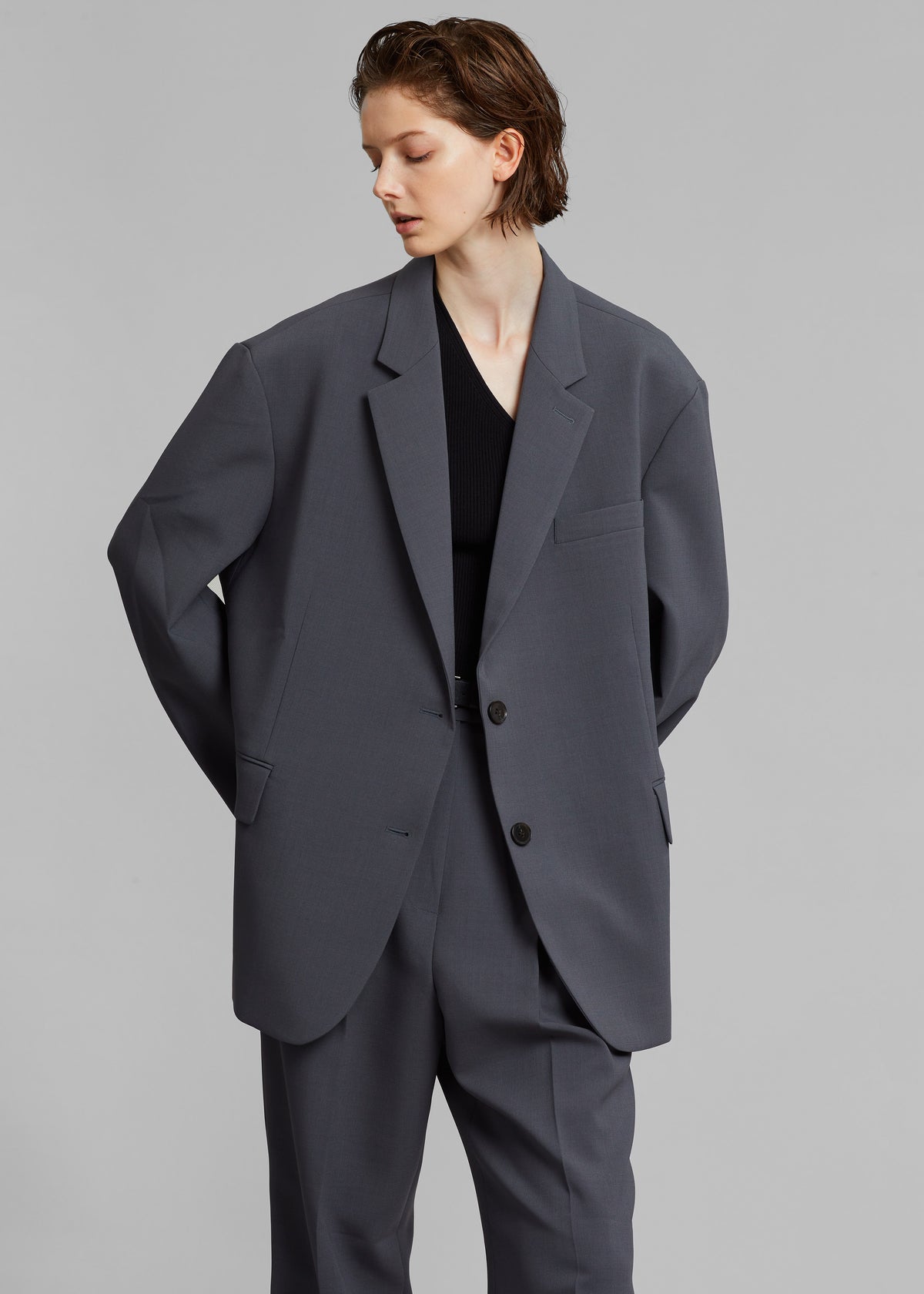 Bea Blazer - Charcoal - 7