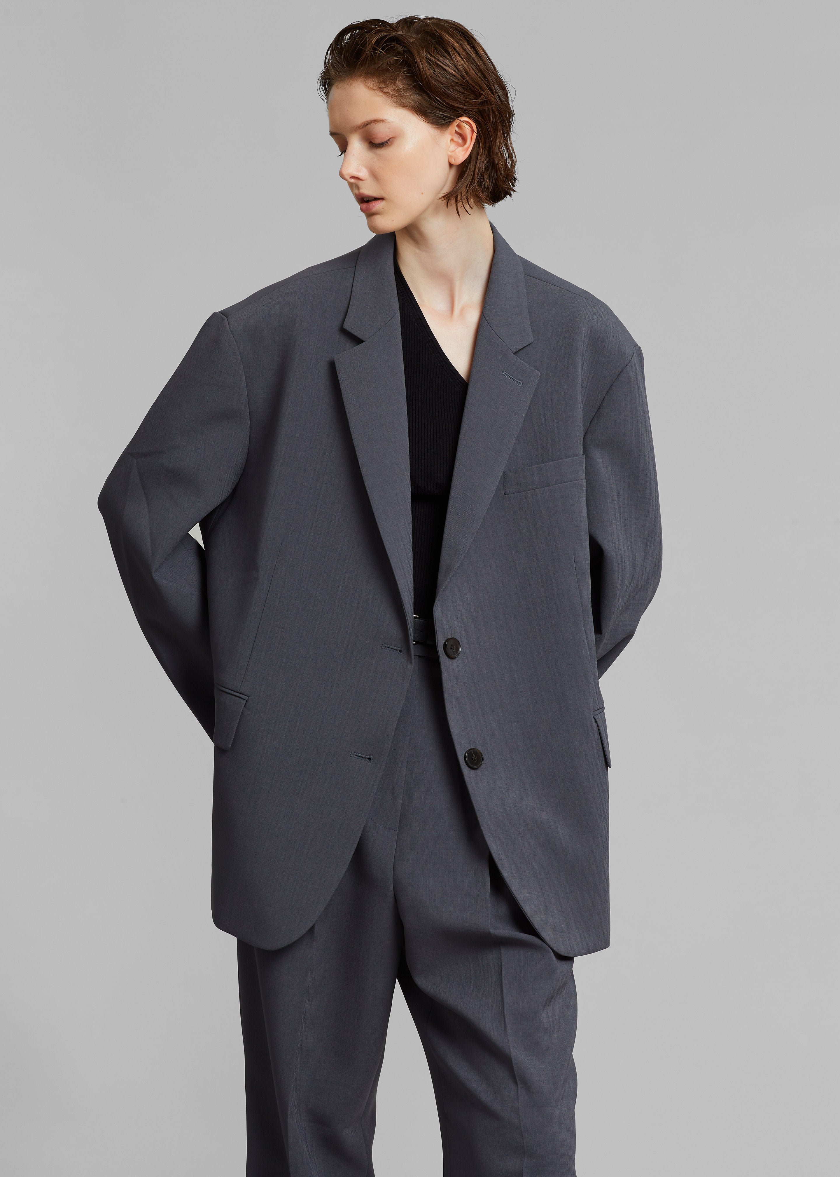 Bea Blazer - Charcoal - 7