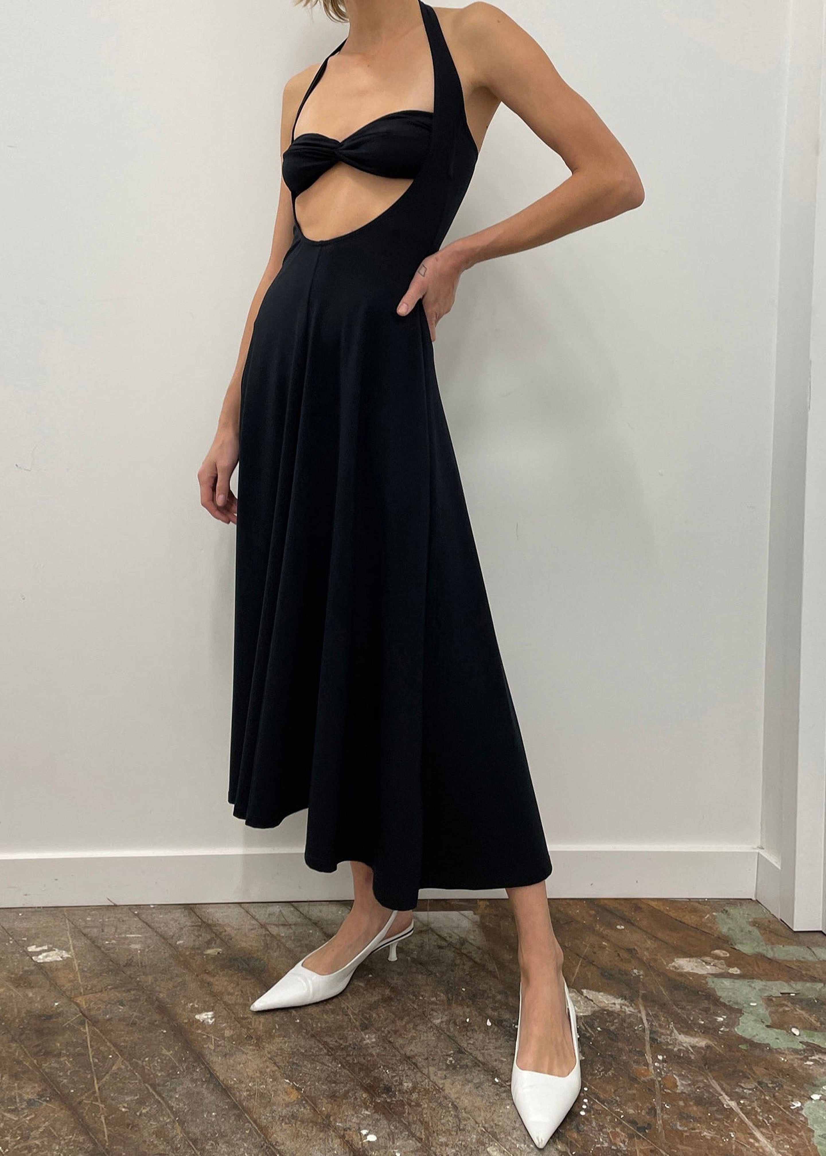Beaufille Baes Halter Dress - Black - 2