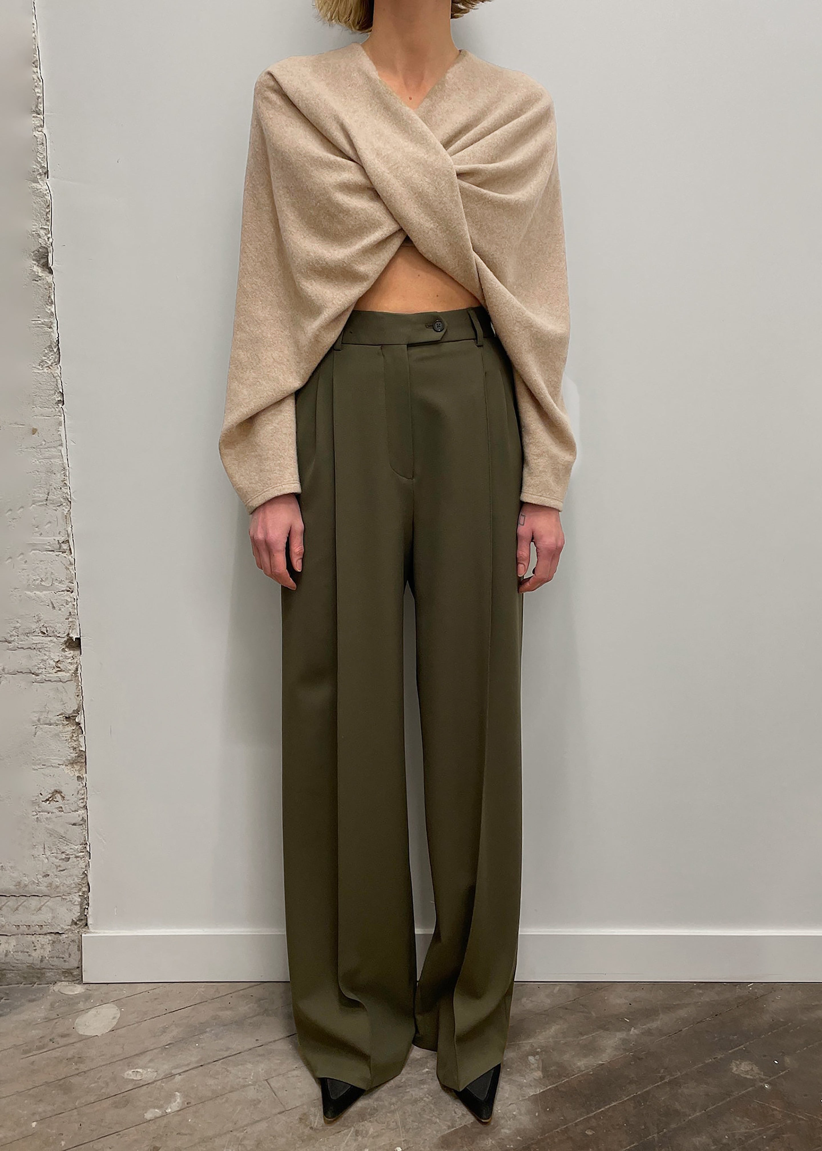 Beaufille Burnell Trouser - Khaki Green - 7