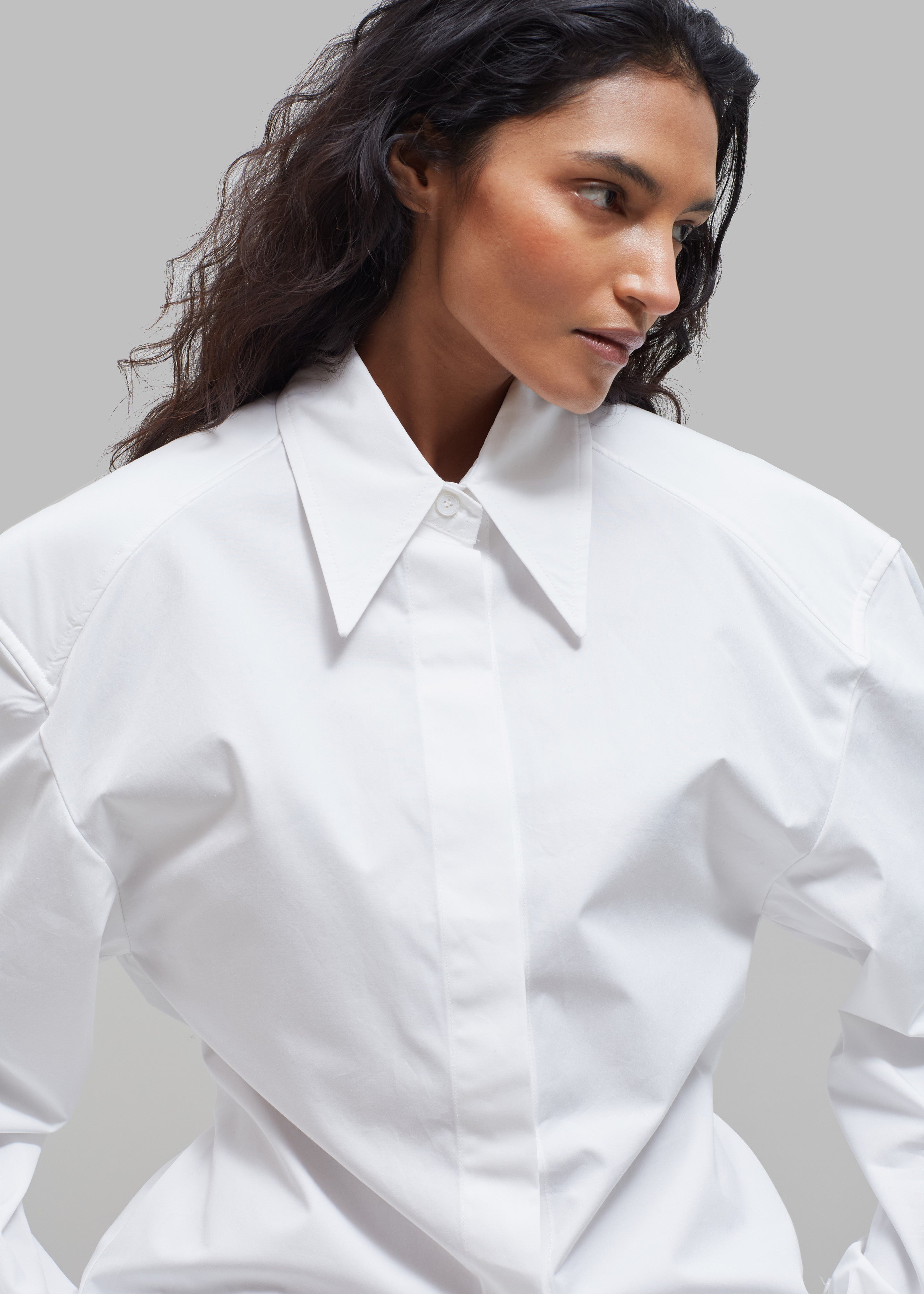 Bec Padded Shirt - White - 5