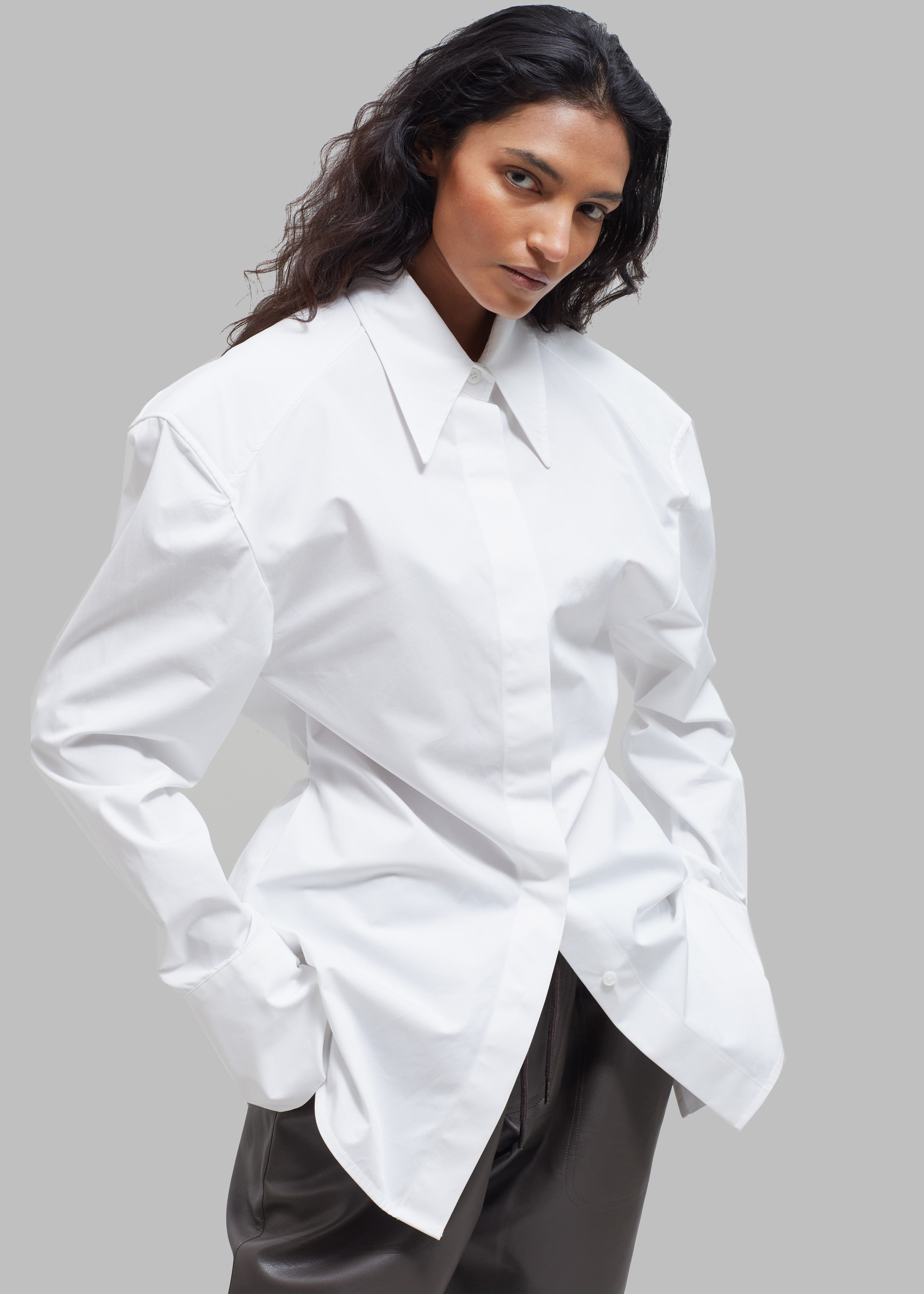 Bec Padded Shirt - White - 10