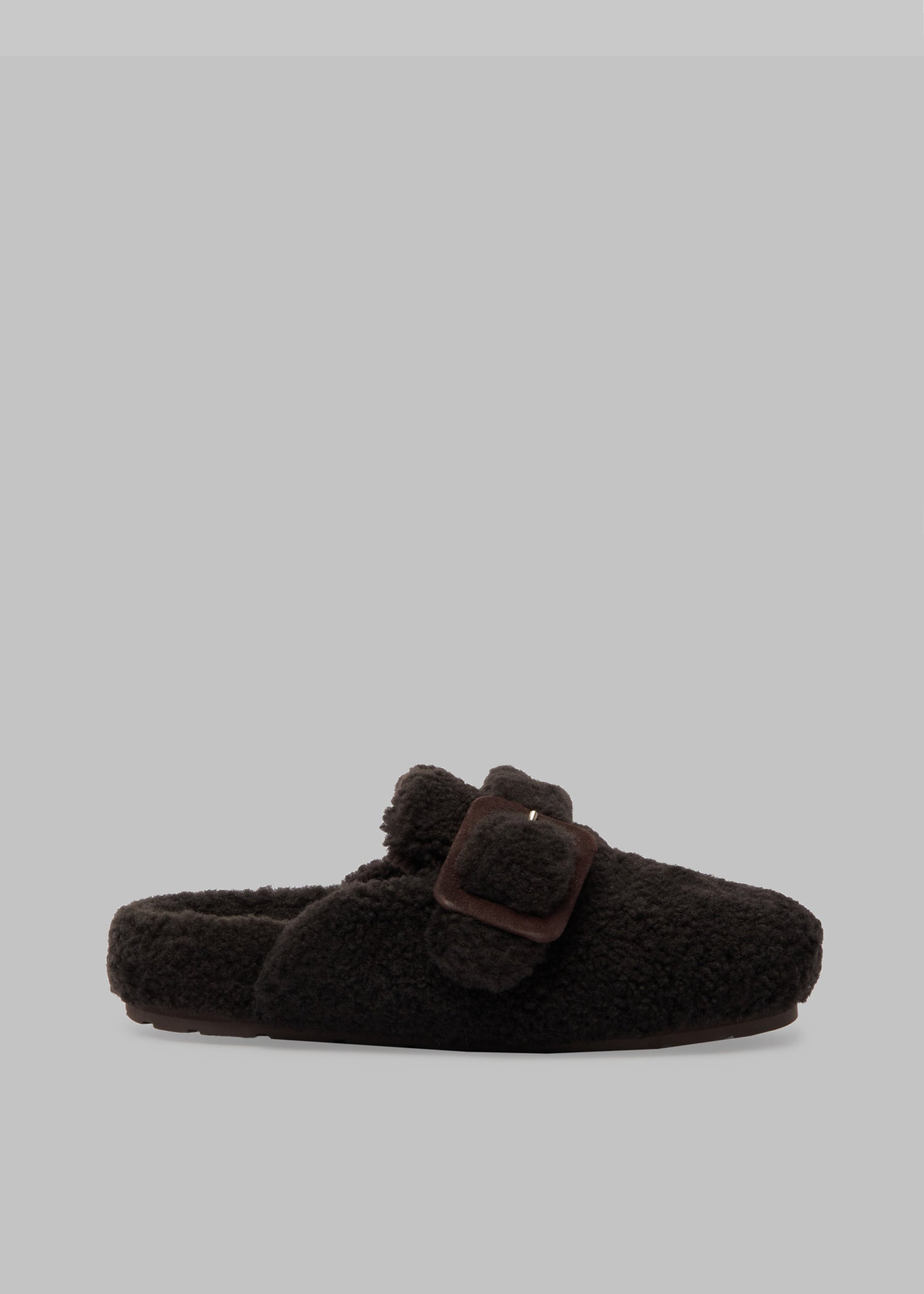 Bettina Vermillon Dany Clogs Shearling - Dark Brown - 2