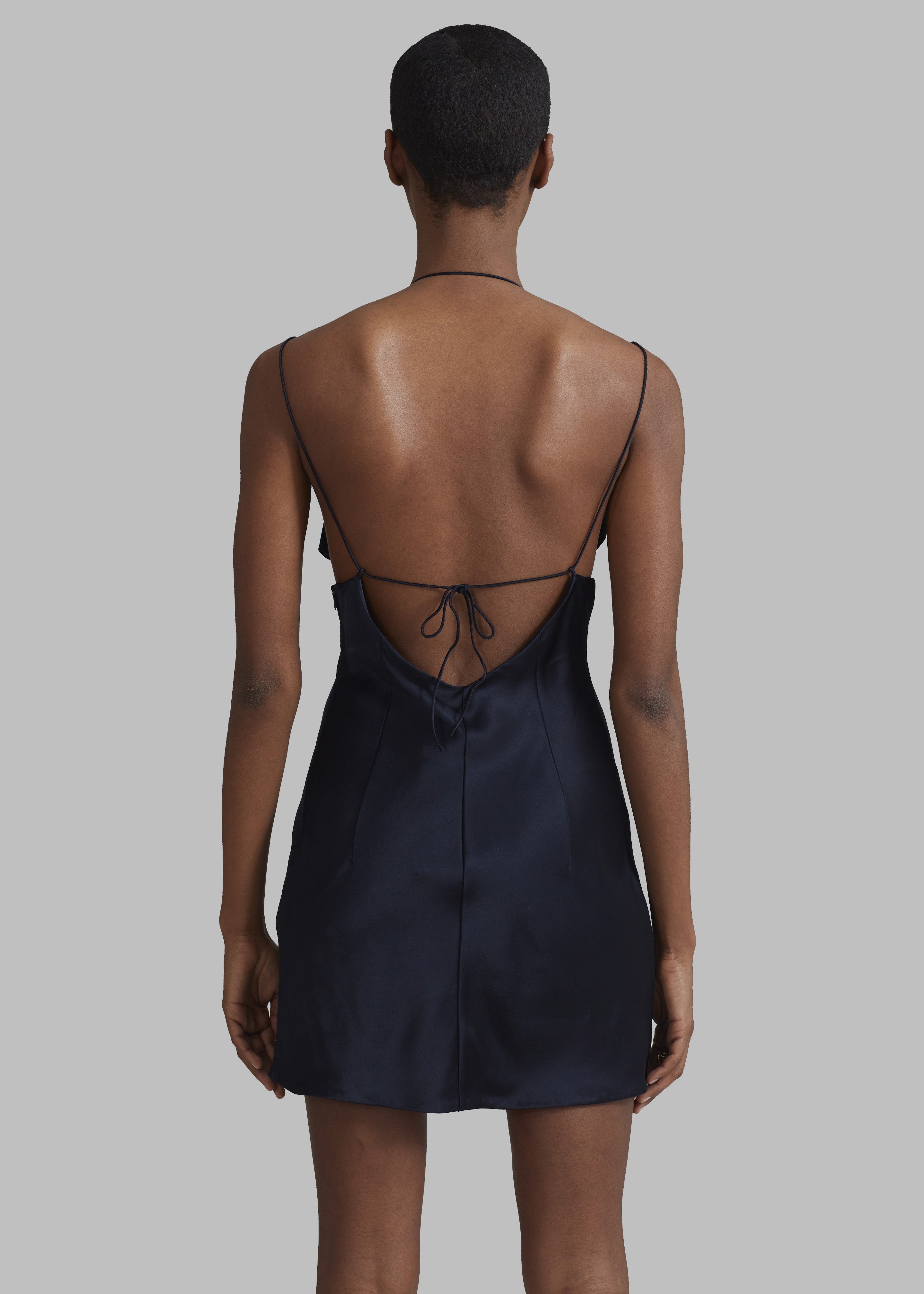 Bevza Mermaid Mini Dress - Dark Ink Navy - 7