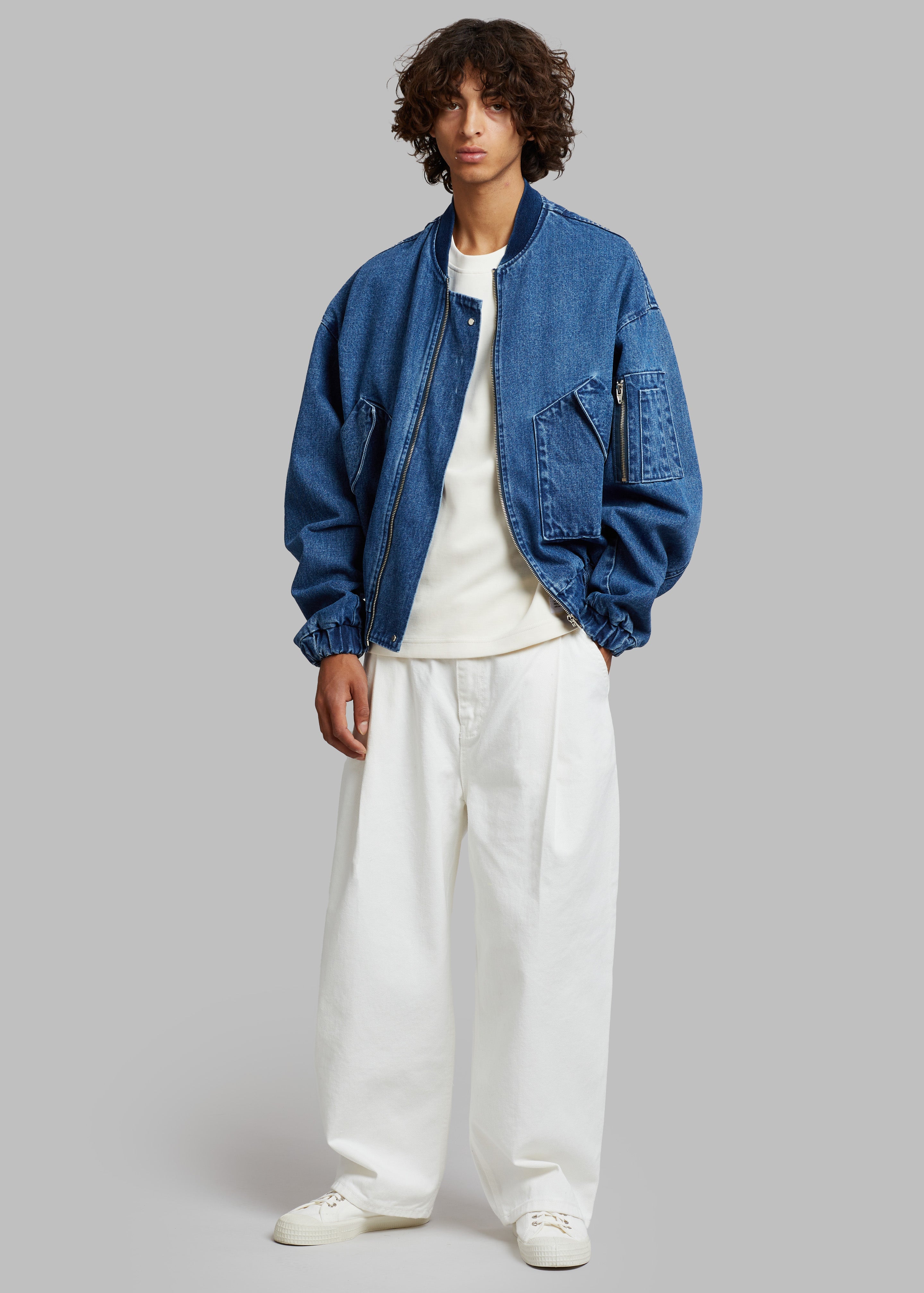 Cade Denim Bomber - Medium Wash - 12